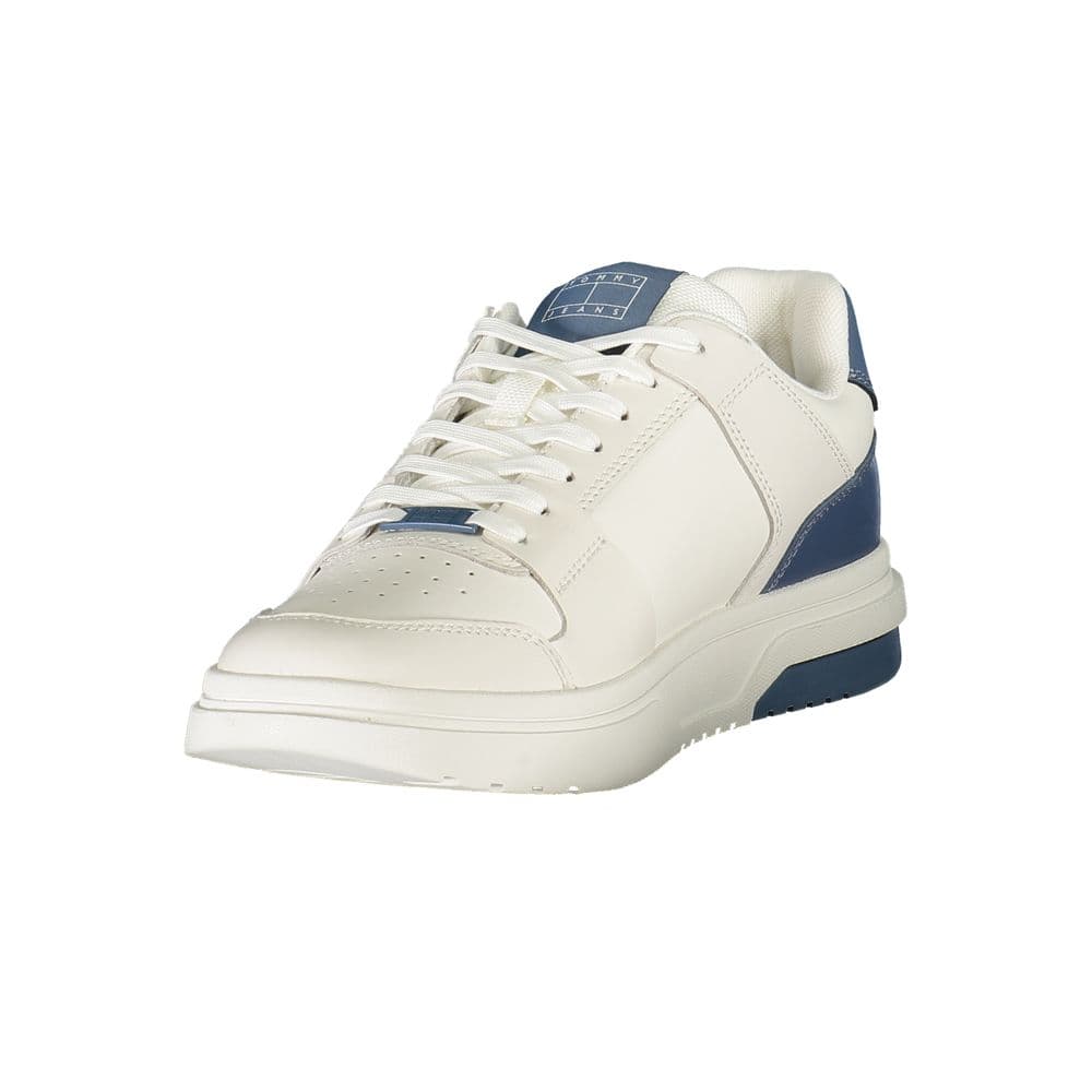Tommy Hilfiger Bianco Polyurethane Men's Sneaker - 3
