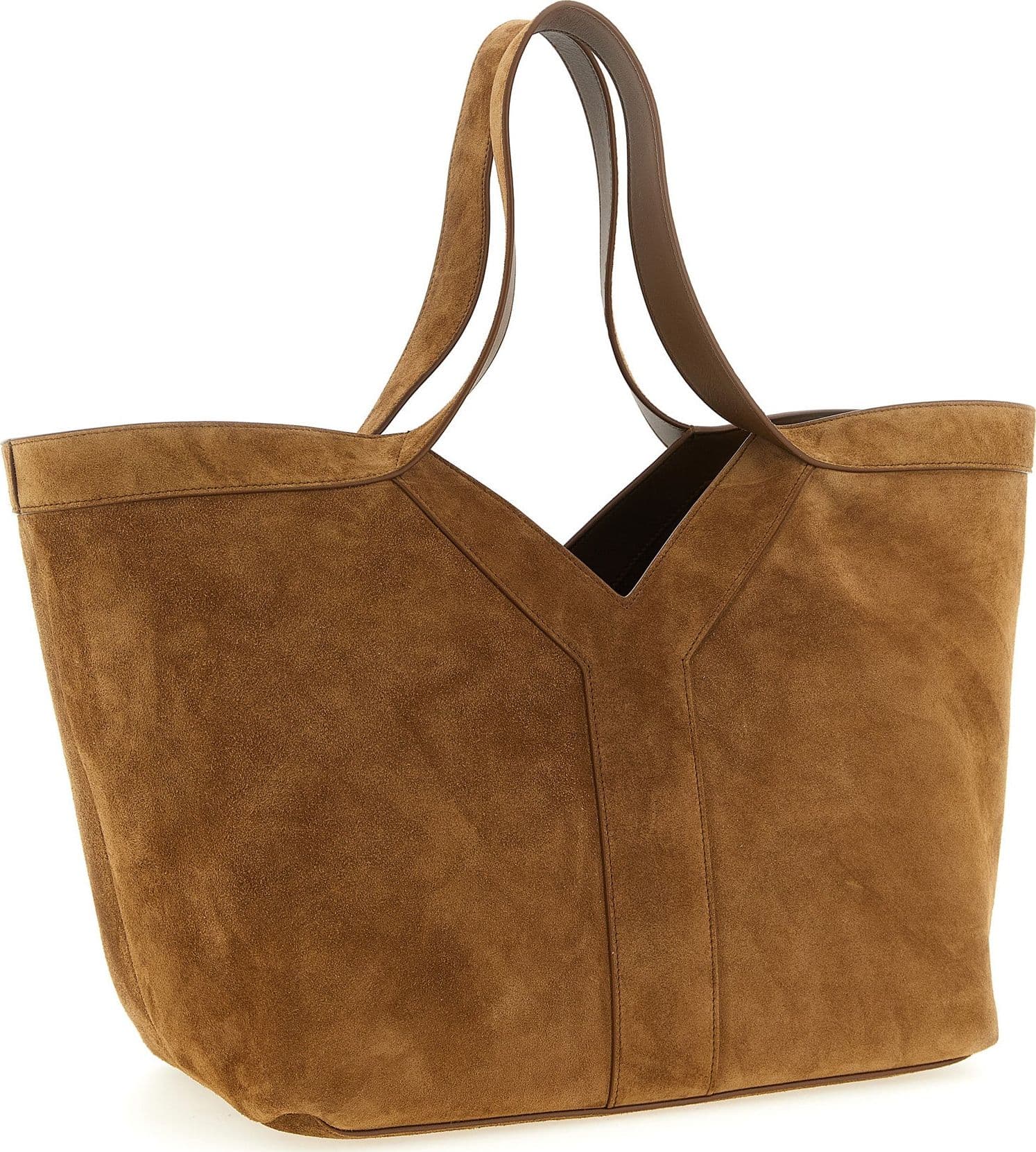 Saint Laurent Brown Calfskin Tote Bag - 2