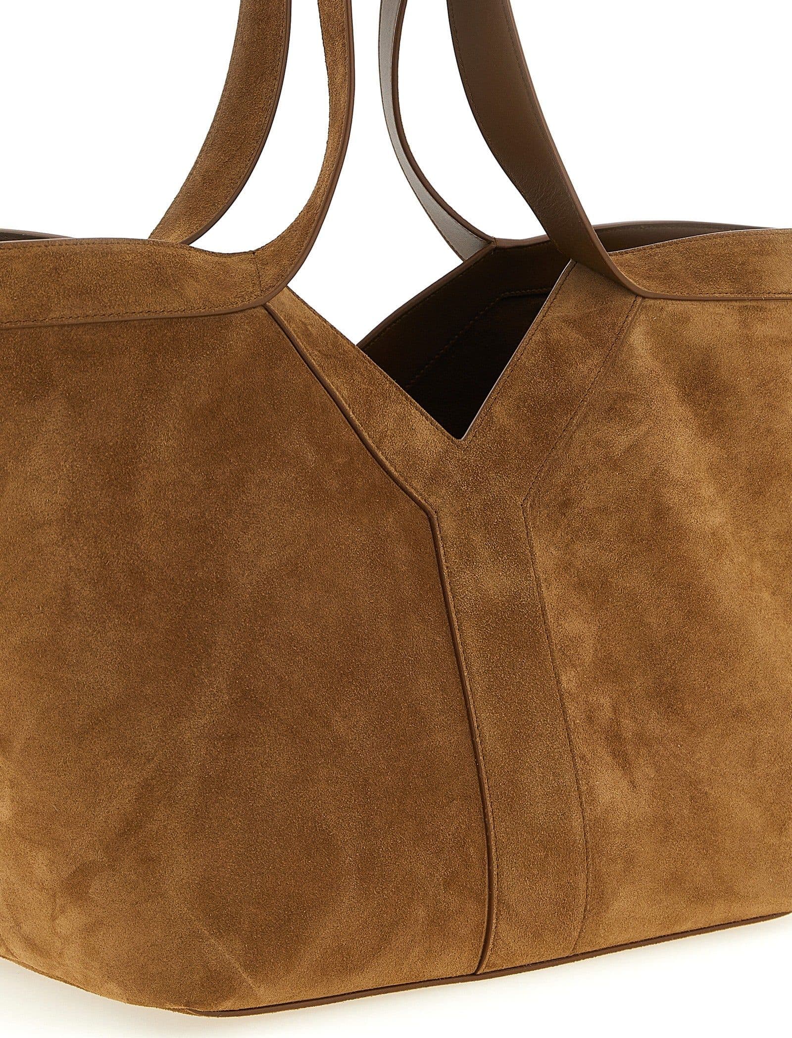 Saint Laurent Brown Calfskin Tote Bag - 3