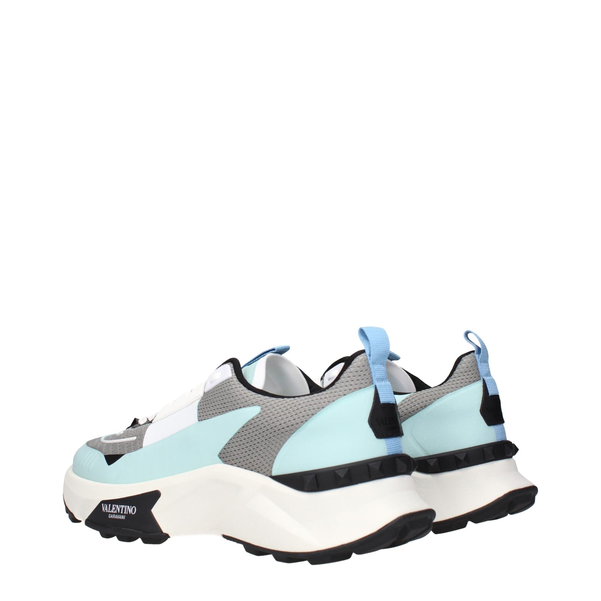 Valentino Garavani Gray Fabric Athletic Sneakers - 4
