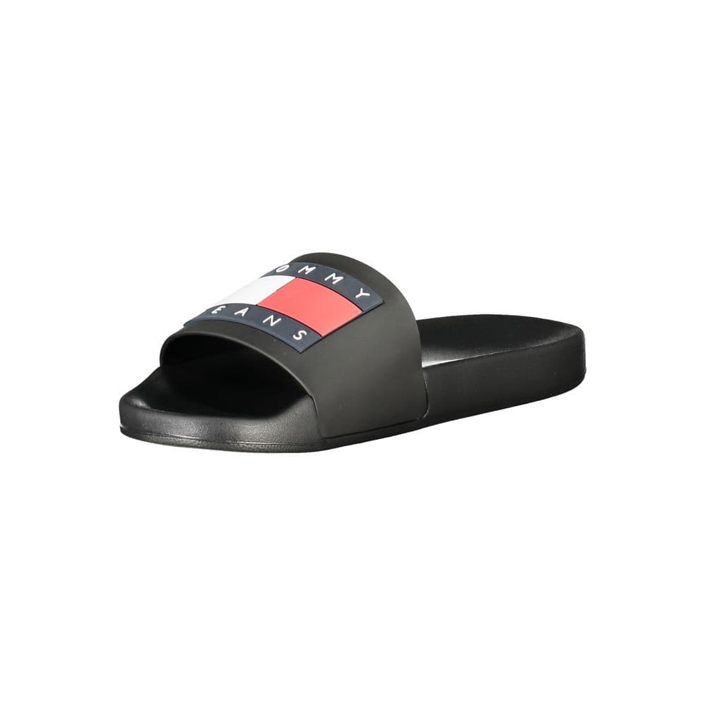 Tommy Hilfiger Black Polyurethane Men Slipper - 3