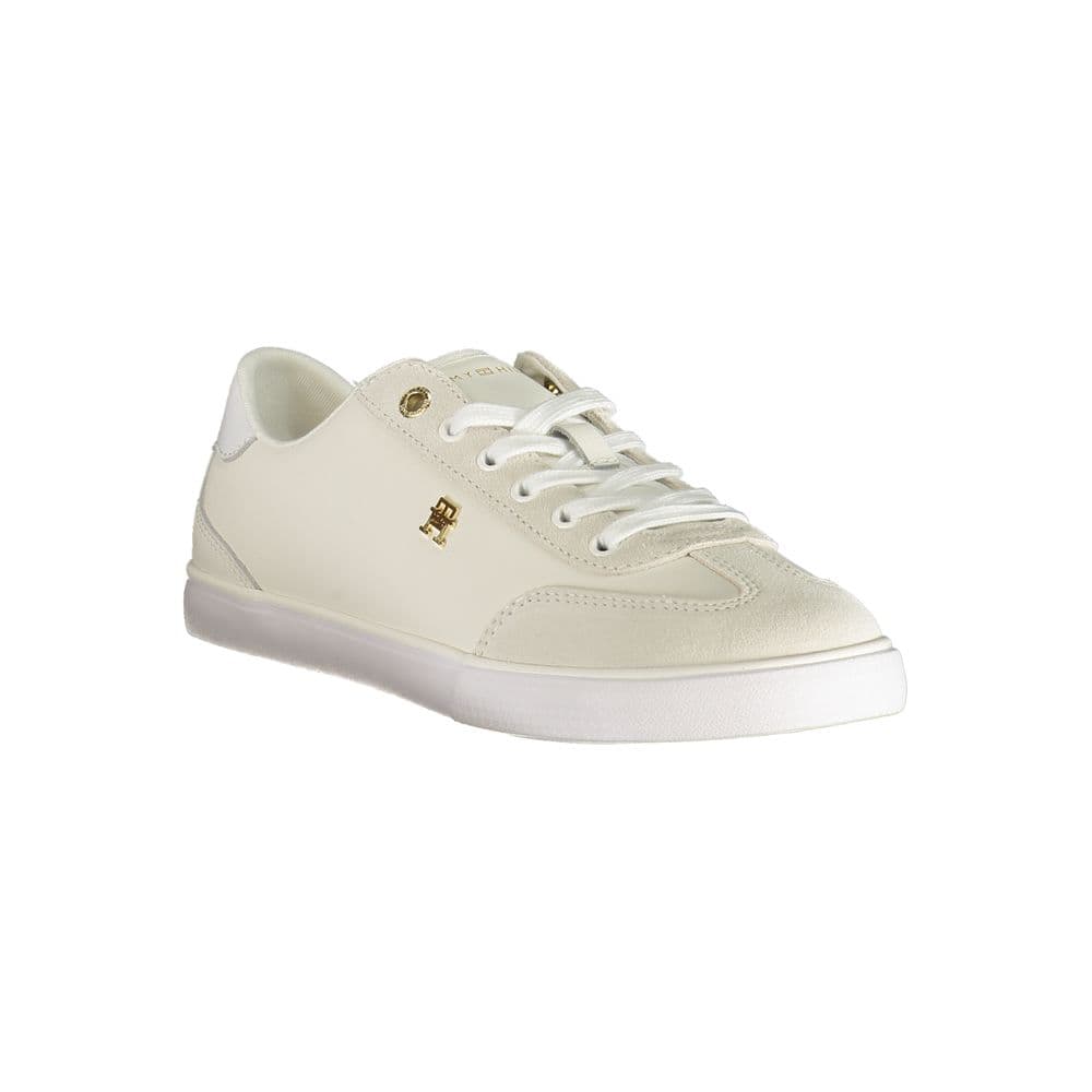 Tommy Hilfiger White Polyurethane Women's Sneaker - 2