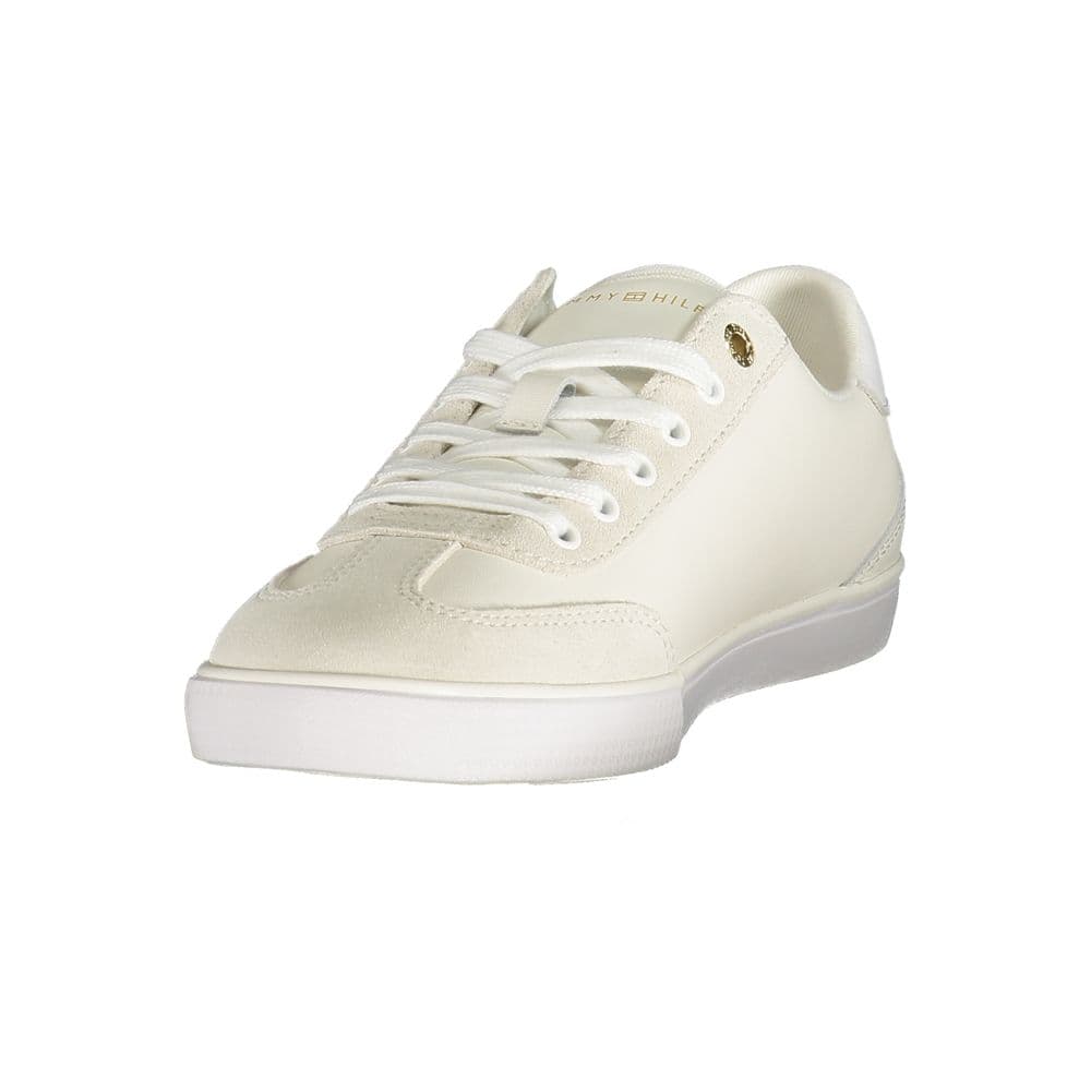 Tommy Hilfiger White Polyurethane Women's Sneaker - 3