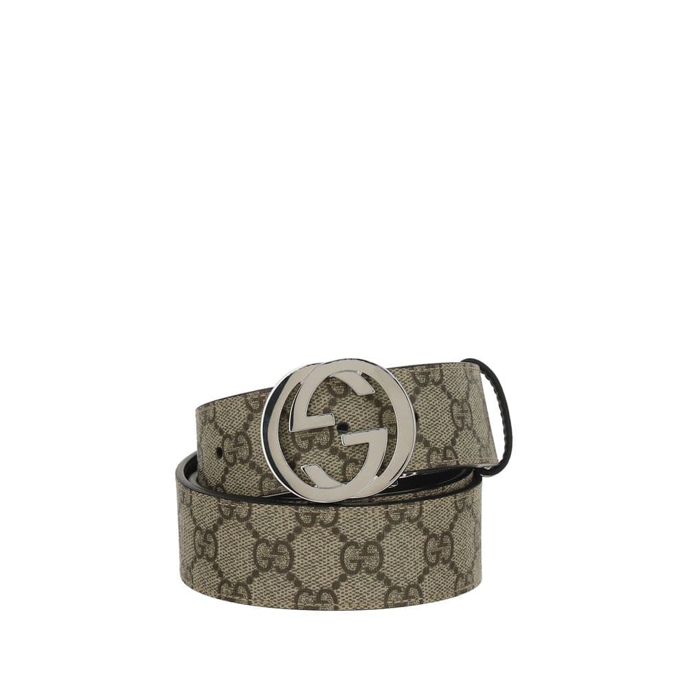 Gucci Brown Cotton Regular Belt - 3