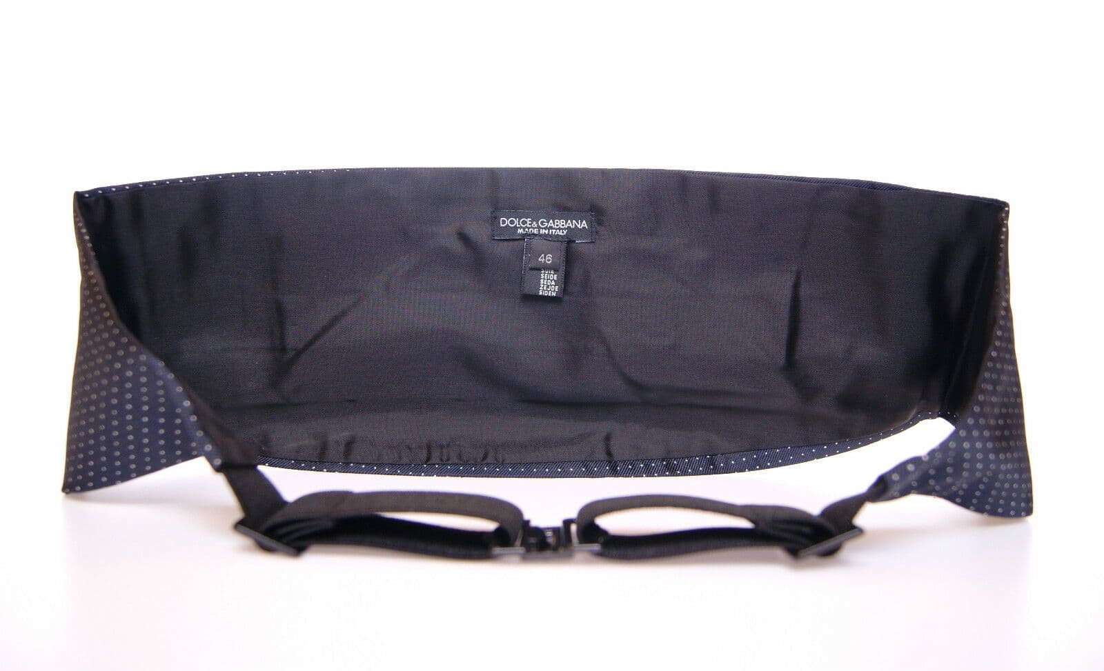 Dolce & Gabbana Blue Waist Smoking Tuxedo Cummerbund Belt - 3