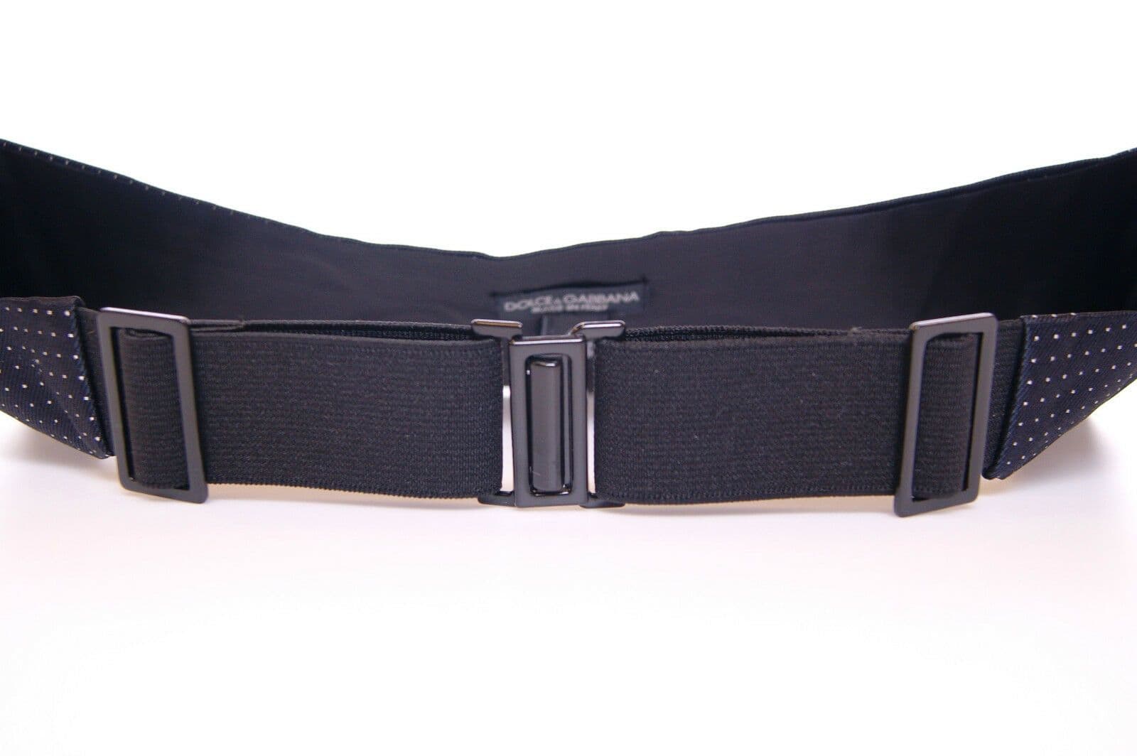 Dolce & Gabbana Blue Waist Smoking Tuxedo Cummerbund Belt - 4