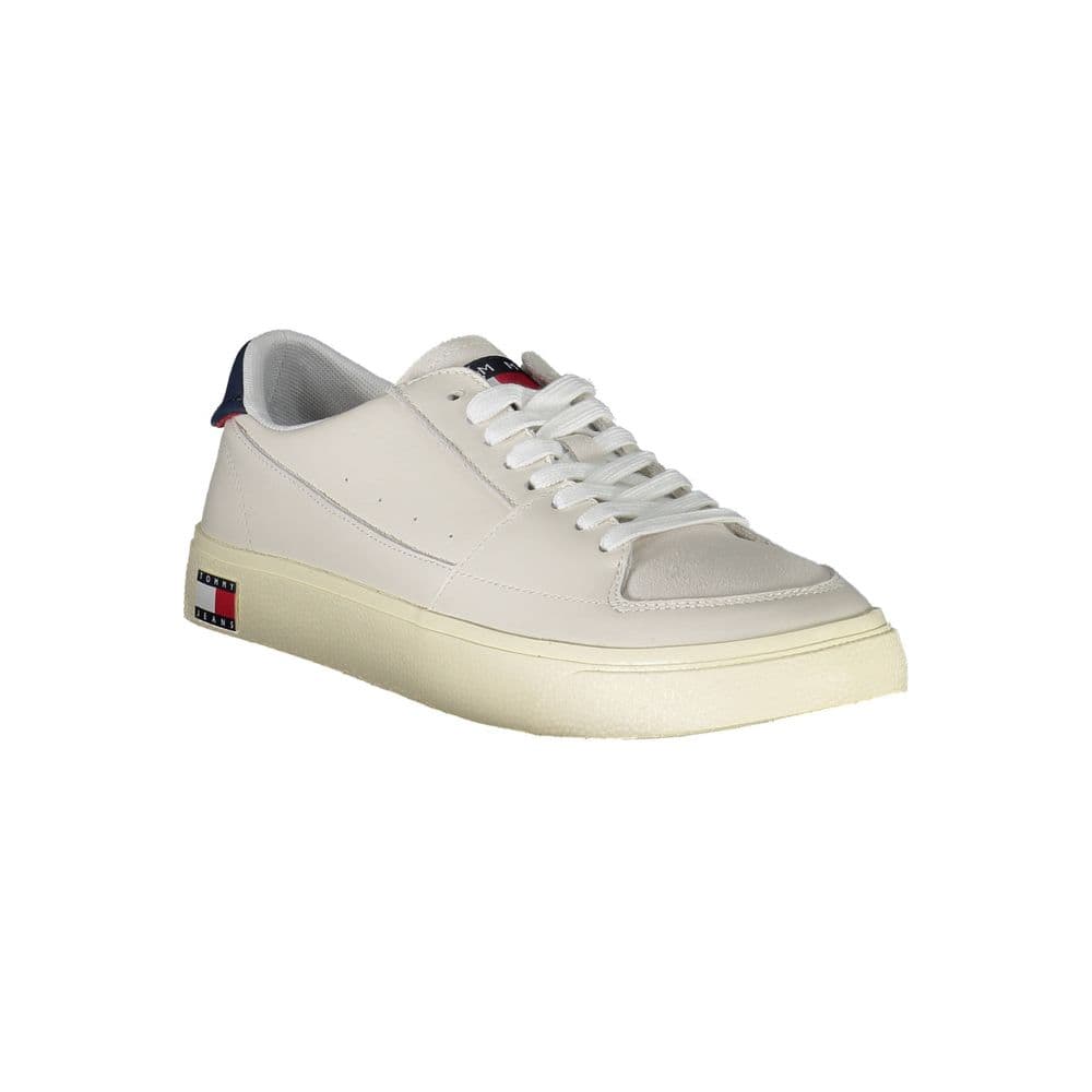 Tommy Hilfiger White Leather Men Sneaker - 2