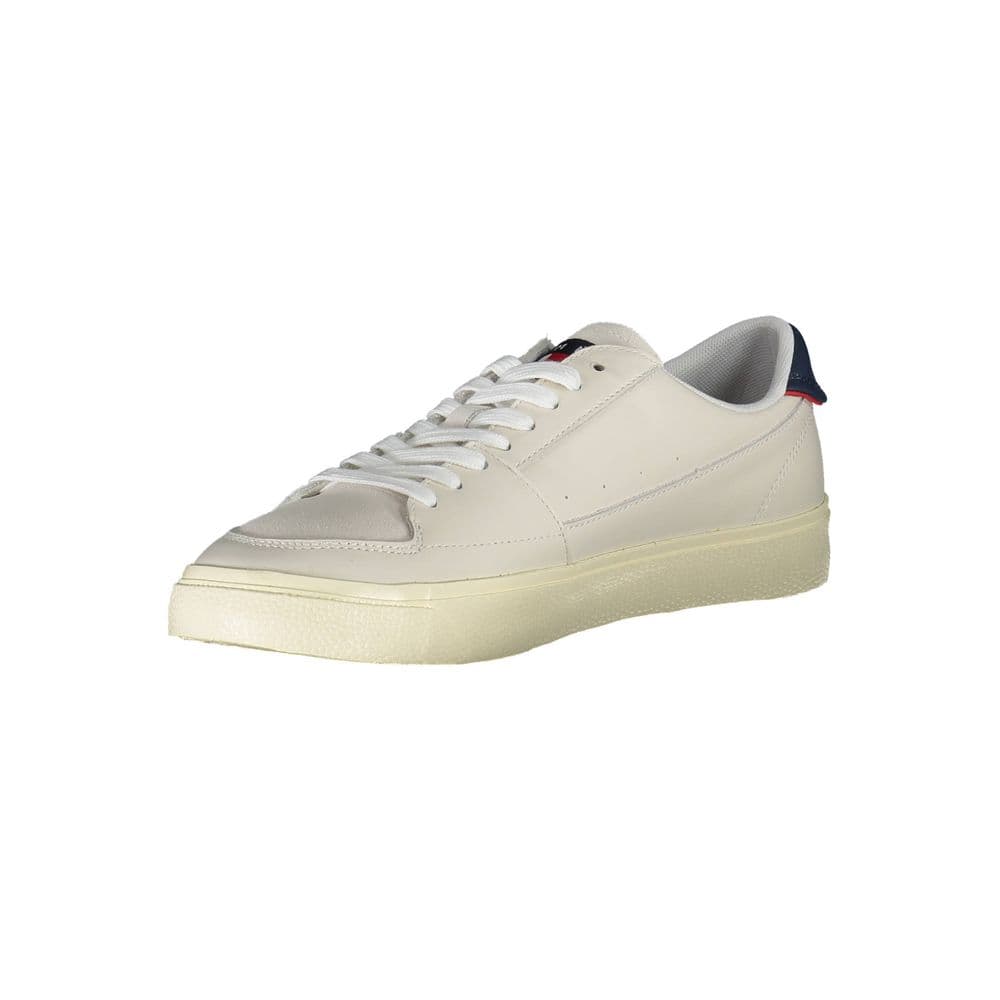 Tommy Hilfiger White Leather Men Sneaker - 3