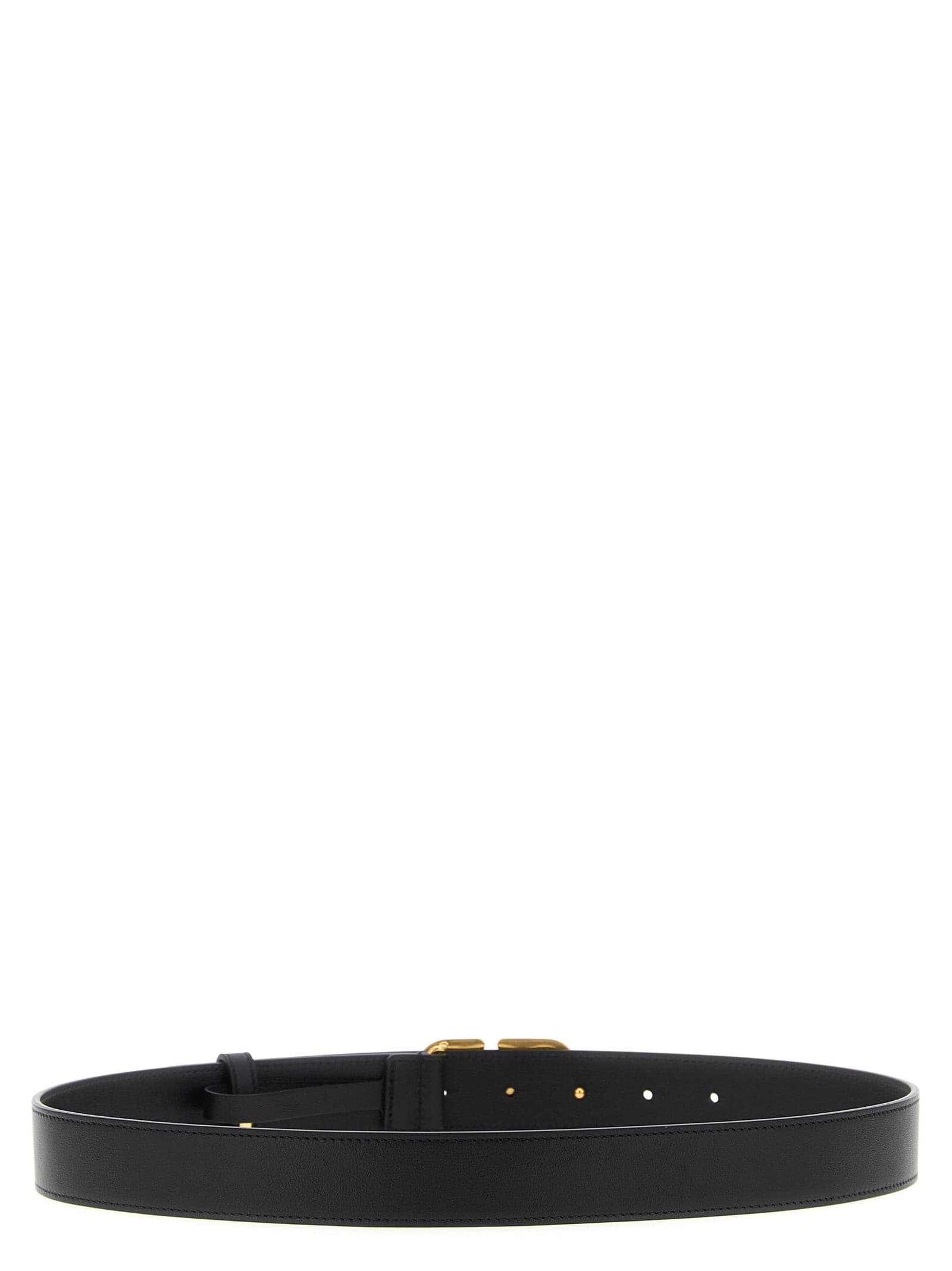 Valentino Garavani Black Calfskin Regular Belt - 2