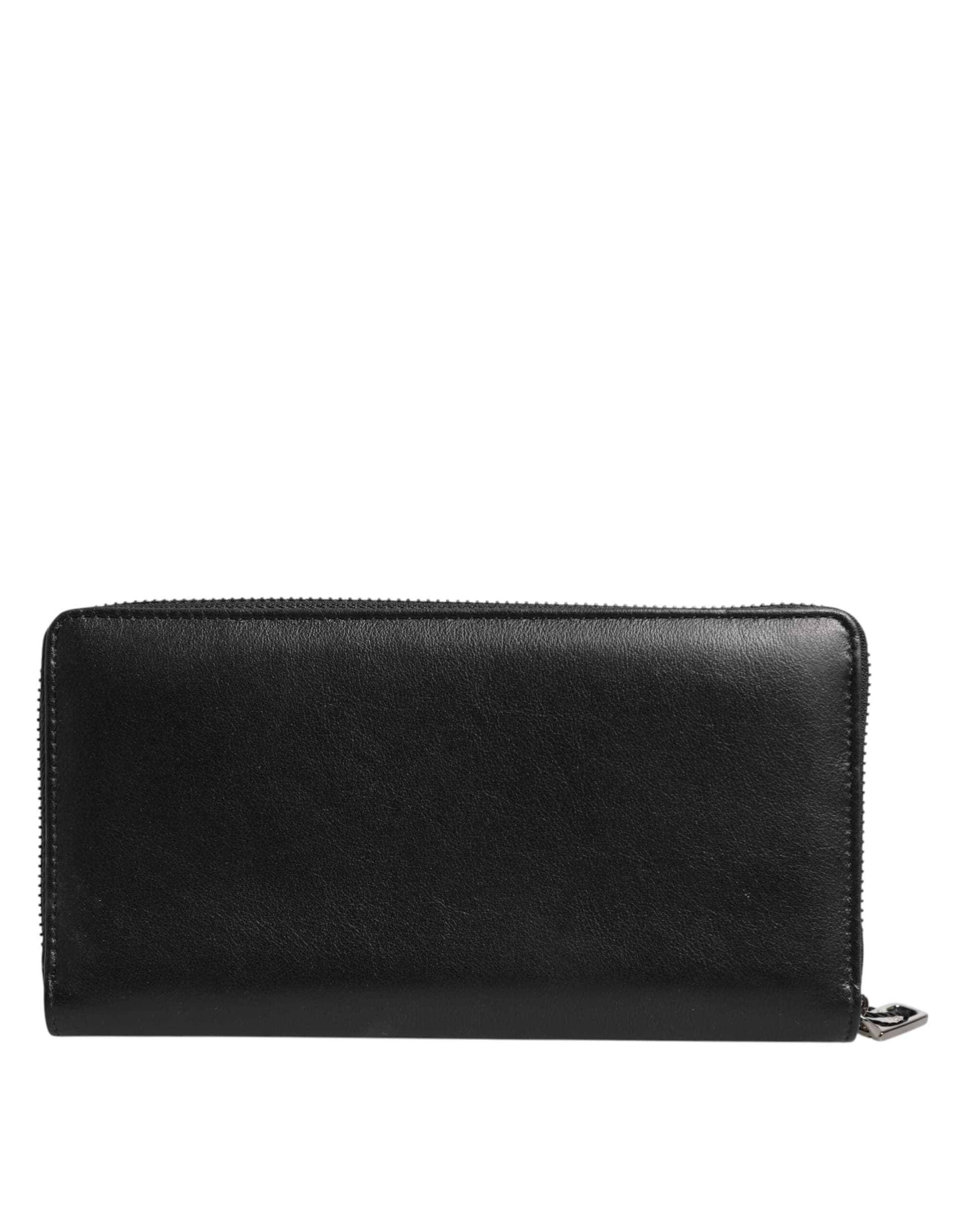 Dolce & Gabbana Black Blue Exotic Leather Men Continental Clutch Wallet - 4