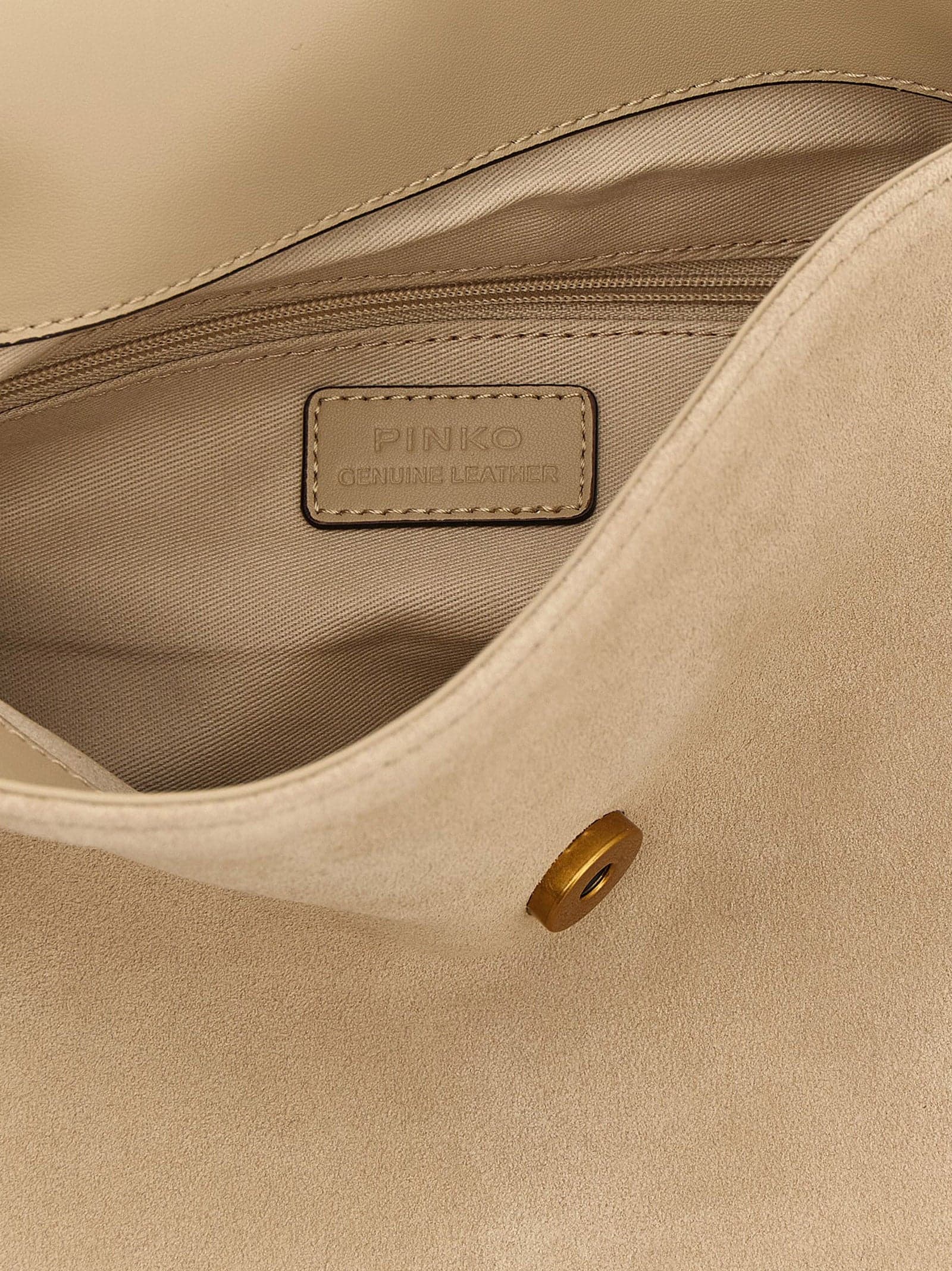 PINKO Beige Cowhide Shoulder Bag - 4