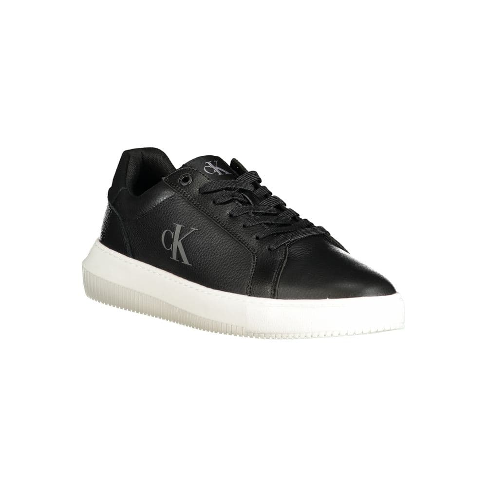 Calvin Klein Black Polyurethane Men Sneaker - 2