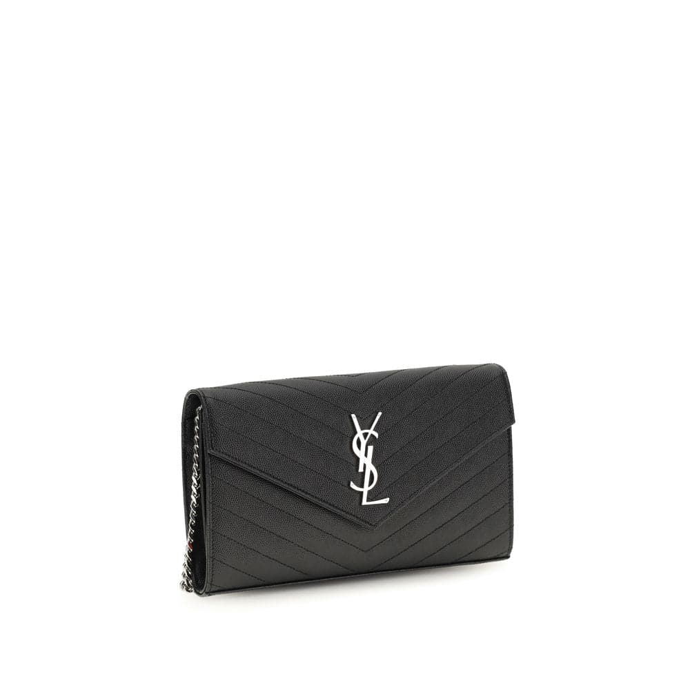 Saint Laurent Black Calf Leather Bos Taurus Wallet - 2