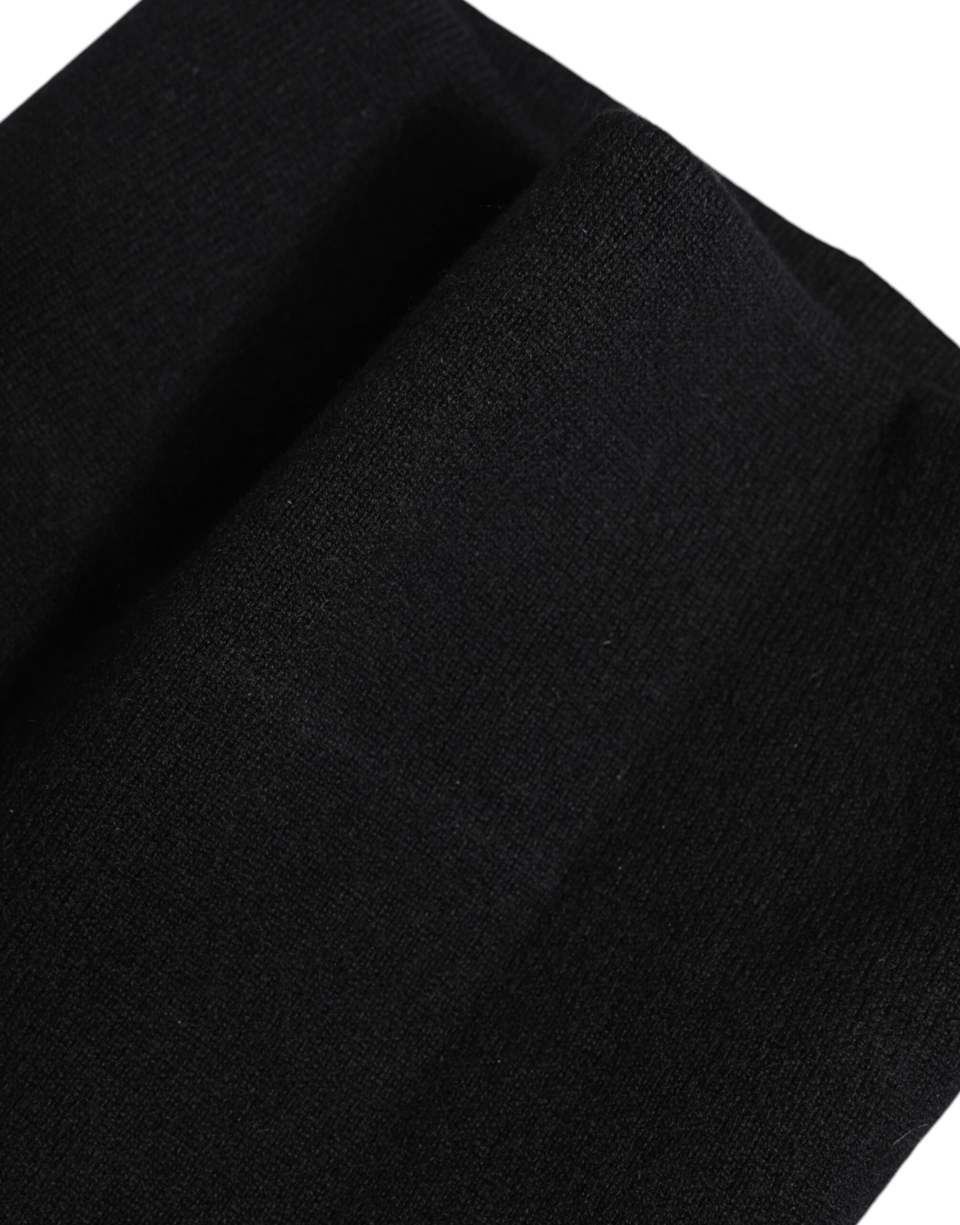 Dolce & Gabbana Black Cashmere Knitted Neck Warmer Foulard Scarf - 4