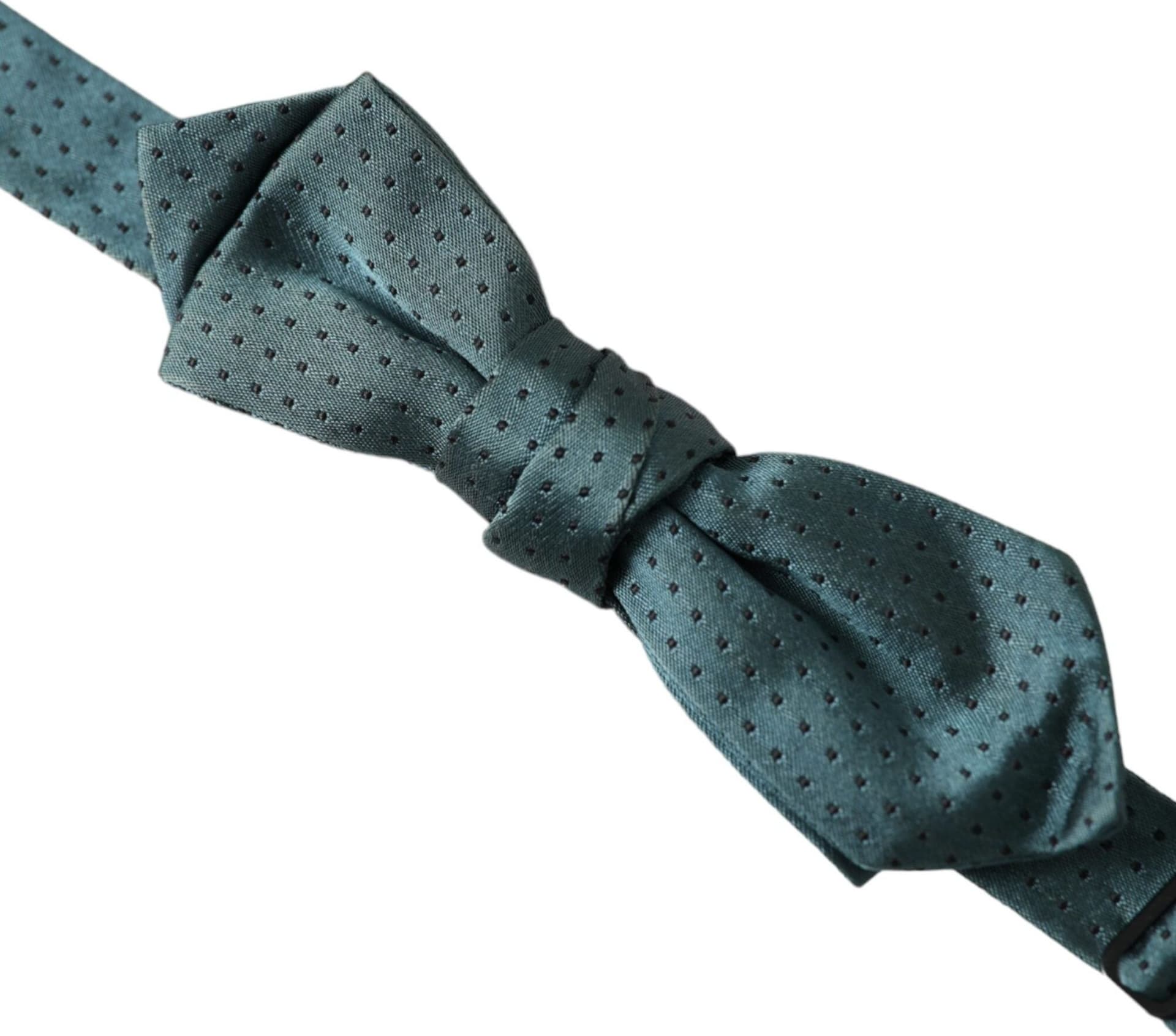 Dolce & Gabbana Green Silk Fantasy Adjustable Neck Men Papillon Bow Tie - 3