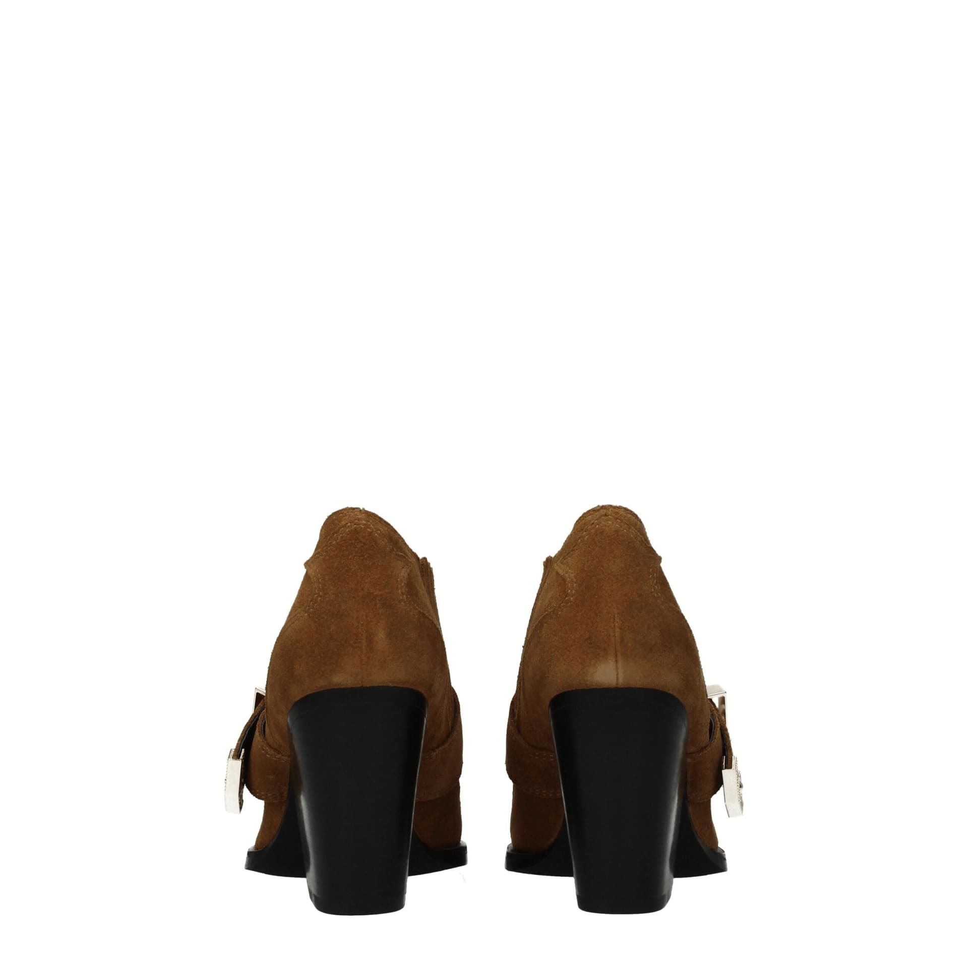 Versace Jeans Brown Leather Ankle Boots - 5