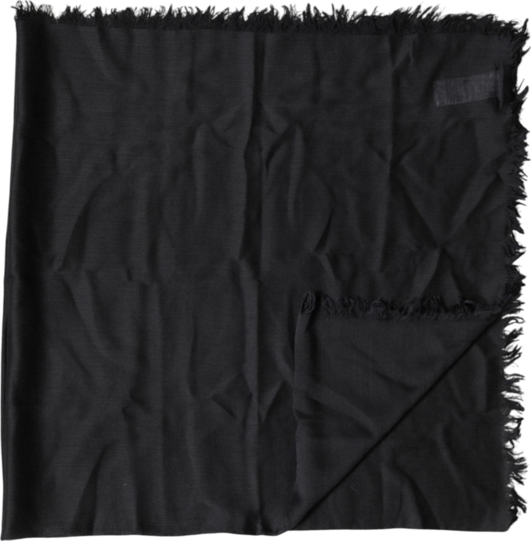 Dolce & Gabbana Black Lace Stole Neck Wrap Shawl Scarf - 5