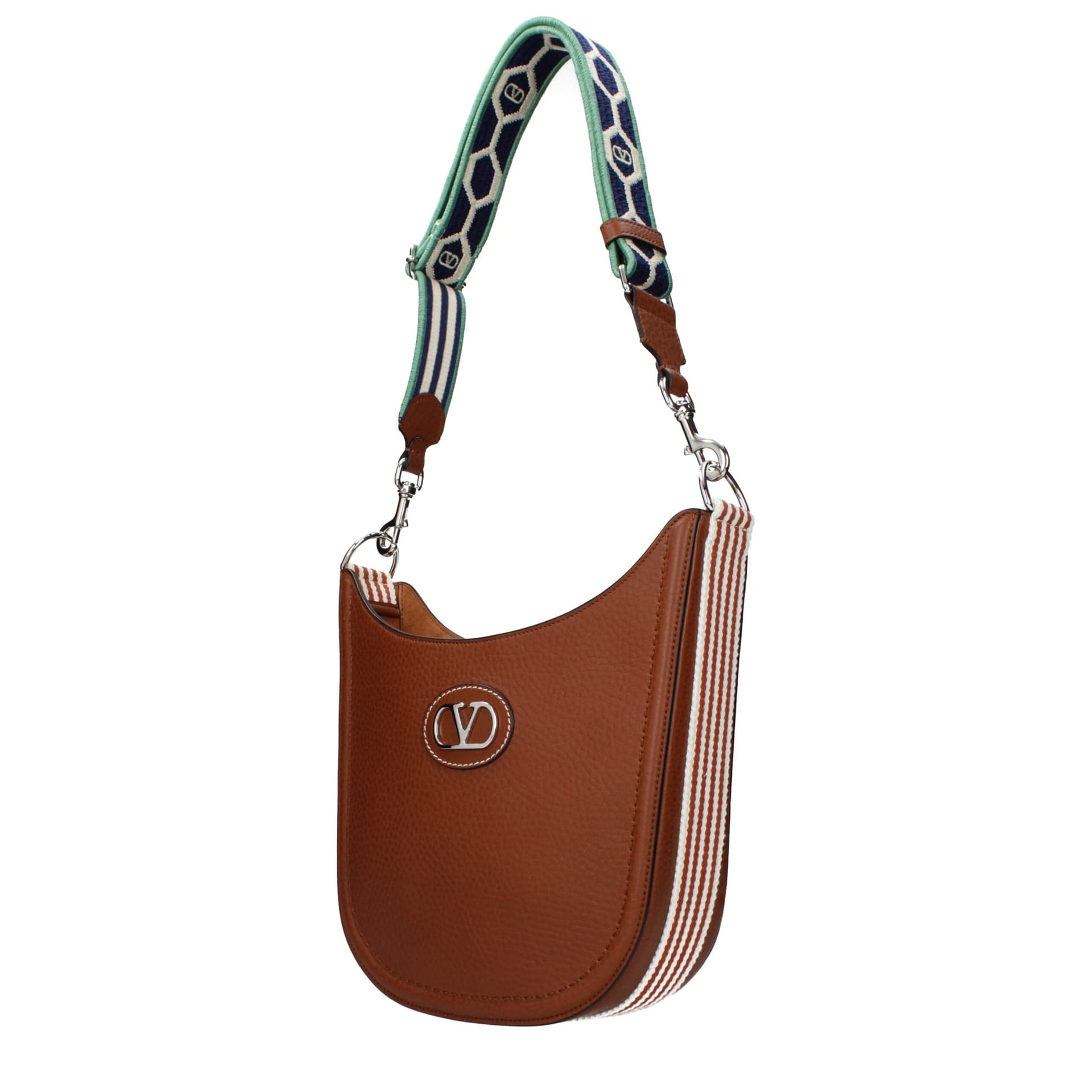 Valentino Garavani Brown Leather Crossbody Bag - 2