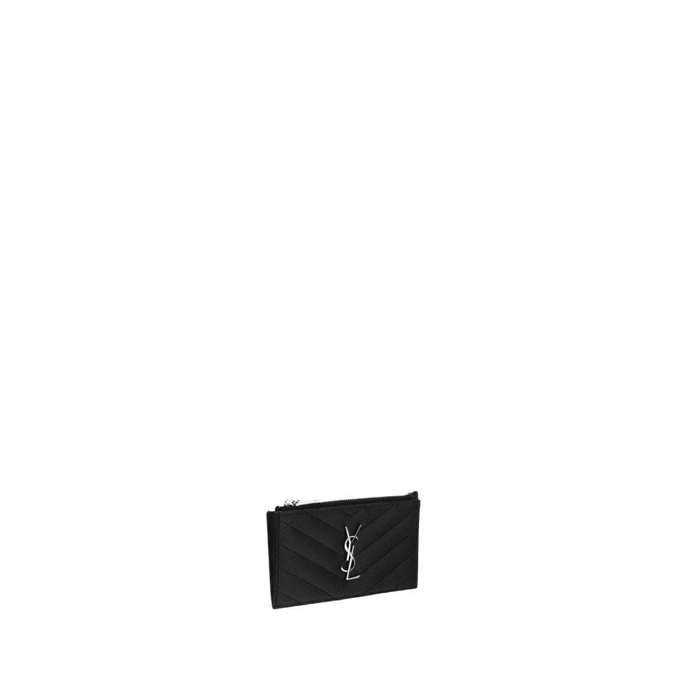Saint Laurent Black Calf Leather Bos Taurus Wallet - 2