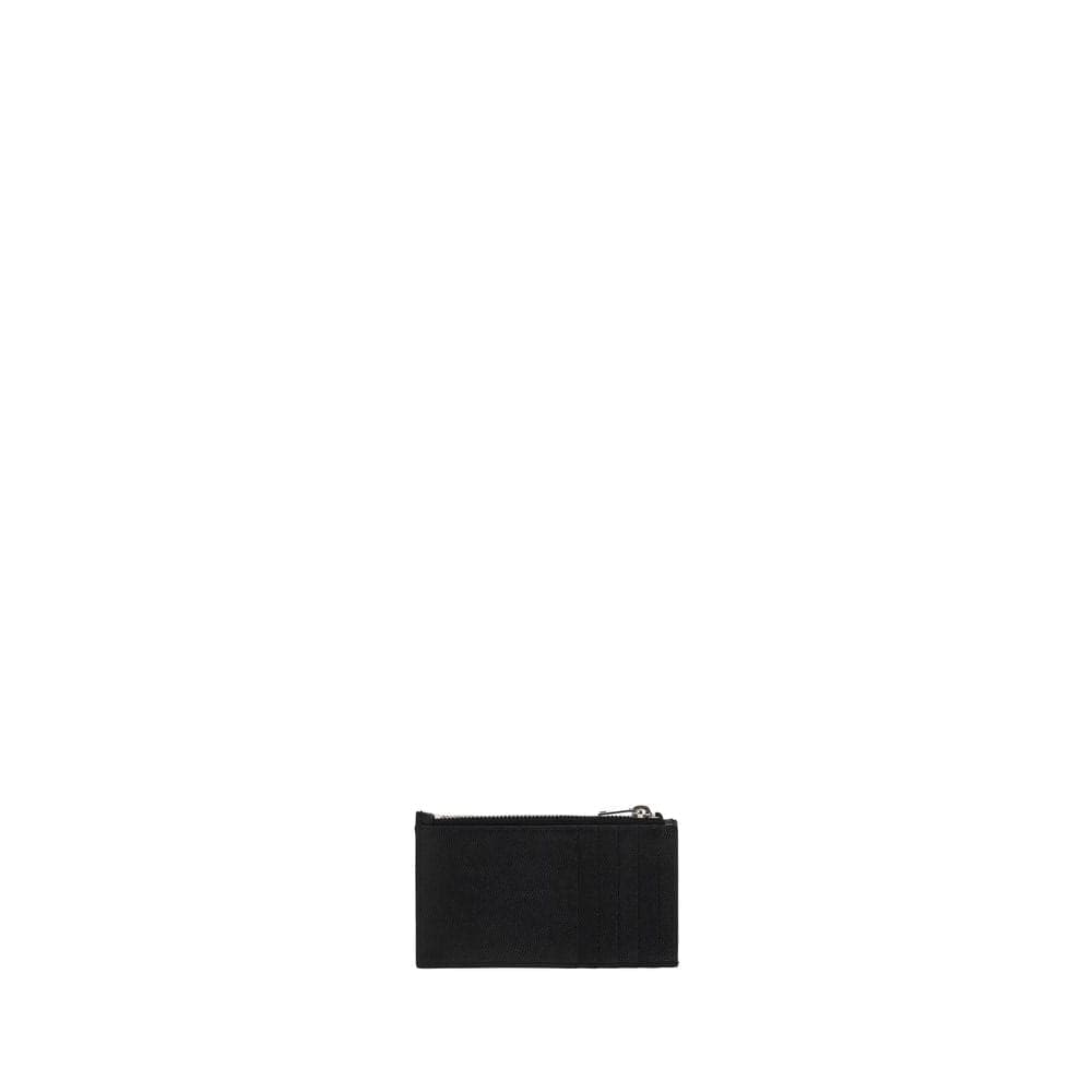 Saint Laurent Black Calf Leather Bos Taurus Wallet - 3