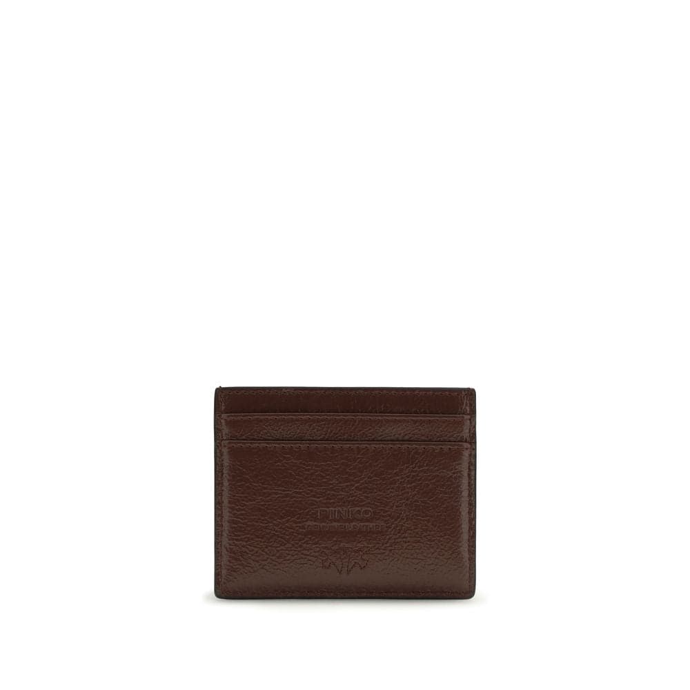 PINKO Bordeaux Calf Leather Bos Taurus Wallet - 2