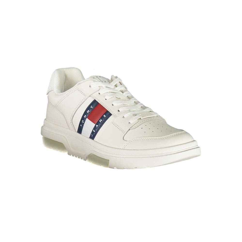 Tommy Hilfiger White Polyurethane Men Sneaker - 2