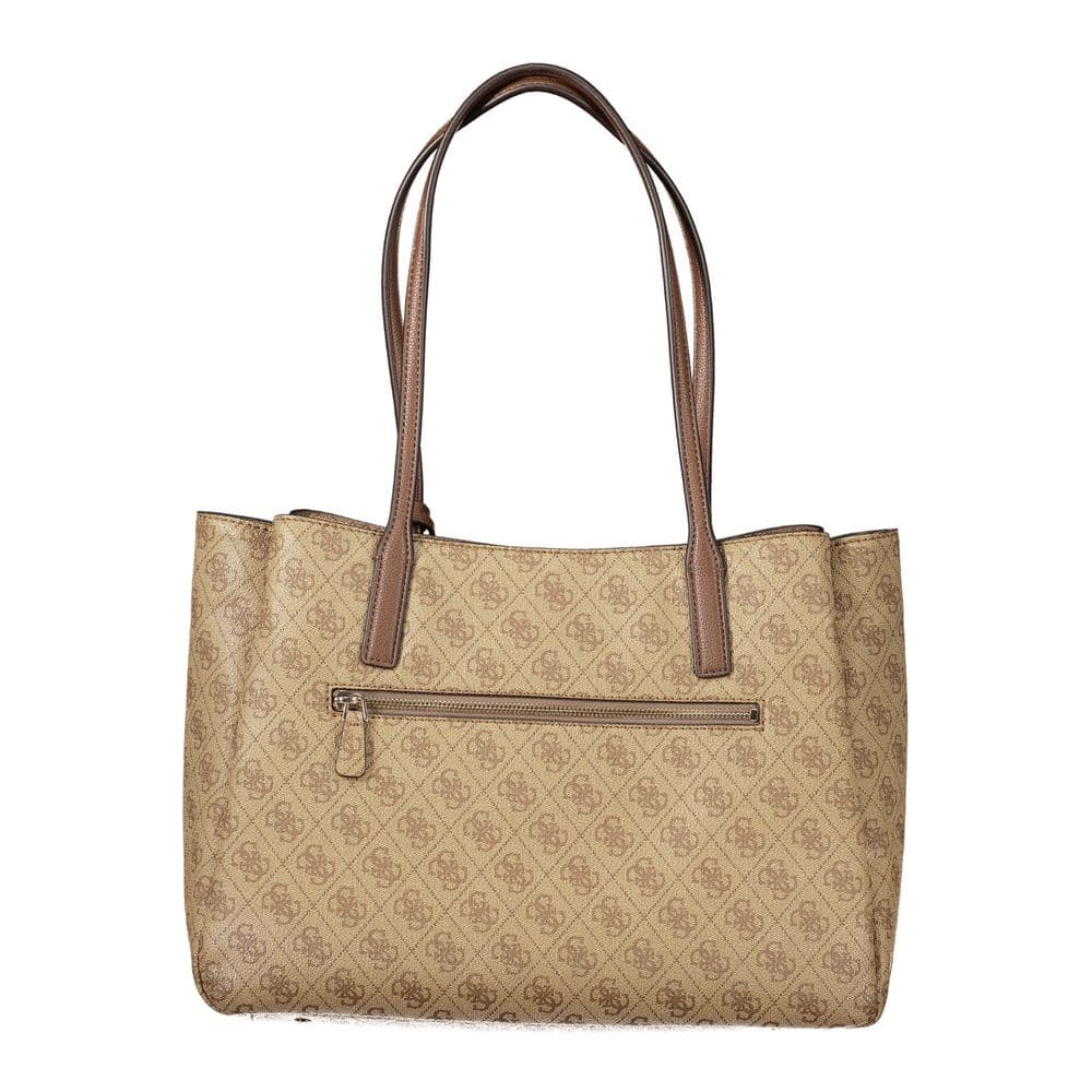 Guess Jeans Beige Polyurethane Women's Bag - 2