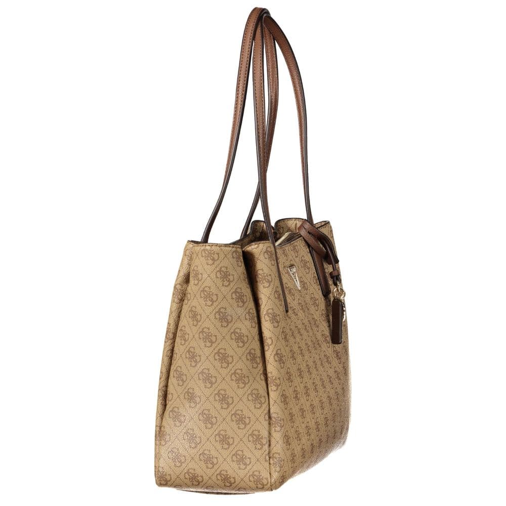 Guess Jeans Beige Polyurethane Women's Bag - 3