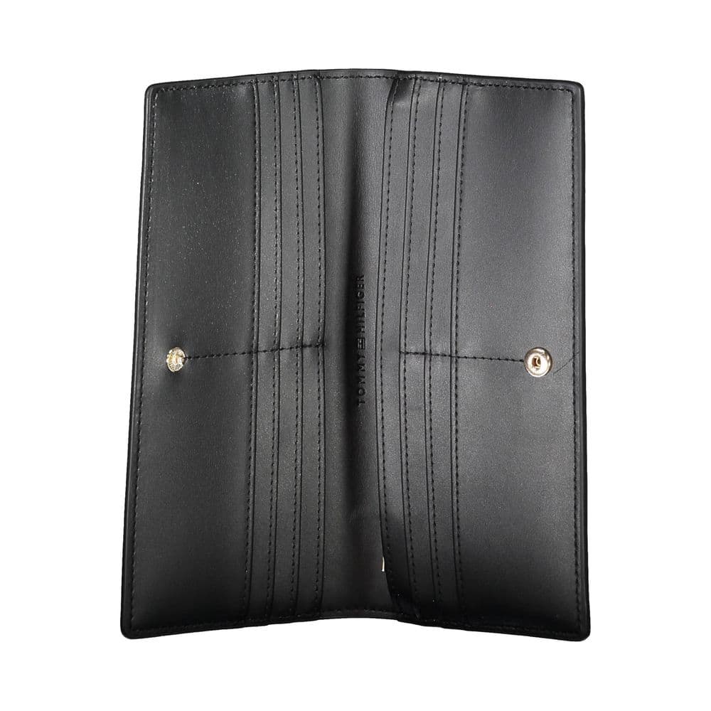 Tommy Hilfiger Black Polyurethane Women Wallet - 3