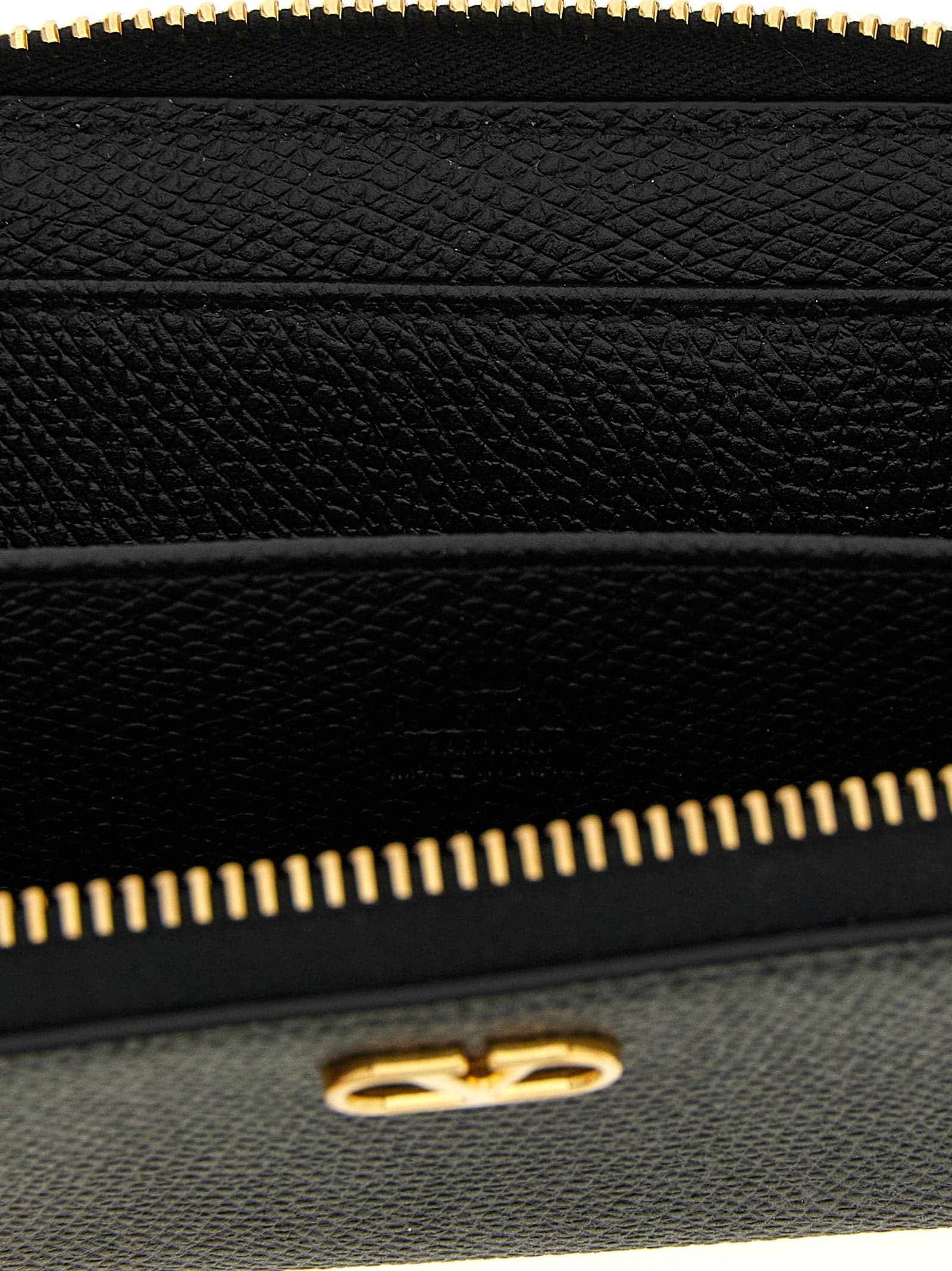 Valentino Garavani Black Calfskin Cardholder - 3