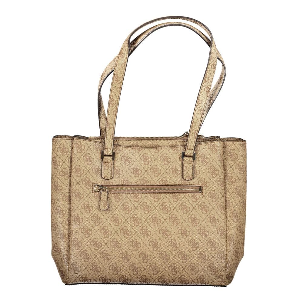Guess Jeans Beige Polyurethane Women Handbag - 2