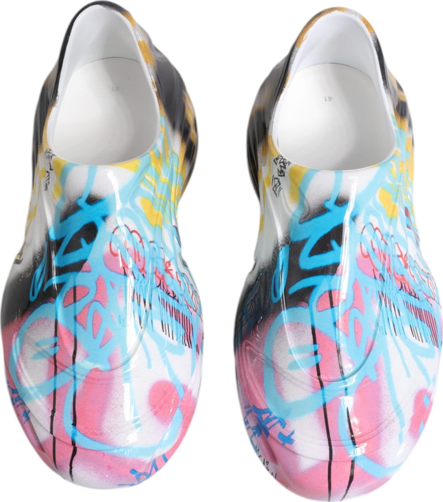 Dolce & Gabbana Multicolor Graffiti Daymaster Sneakers Shoes - 2