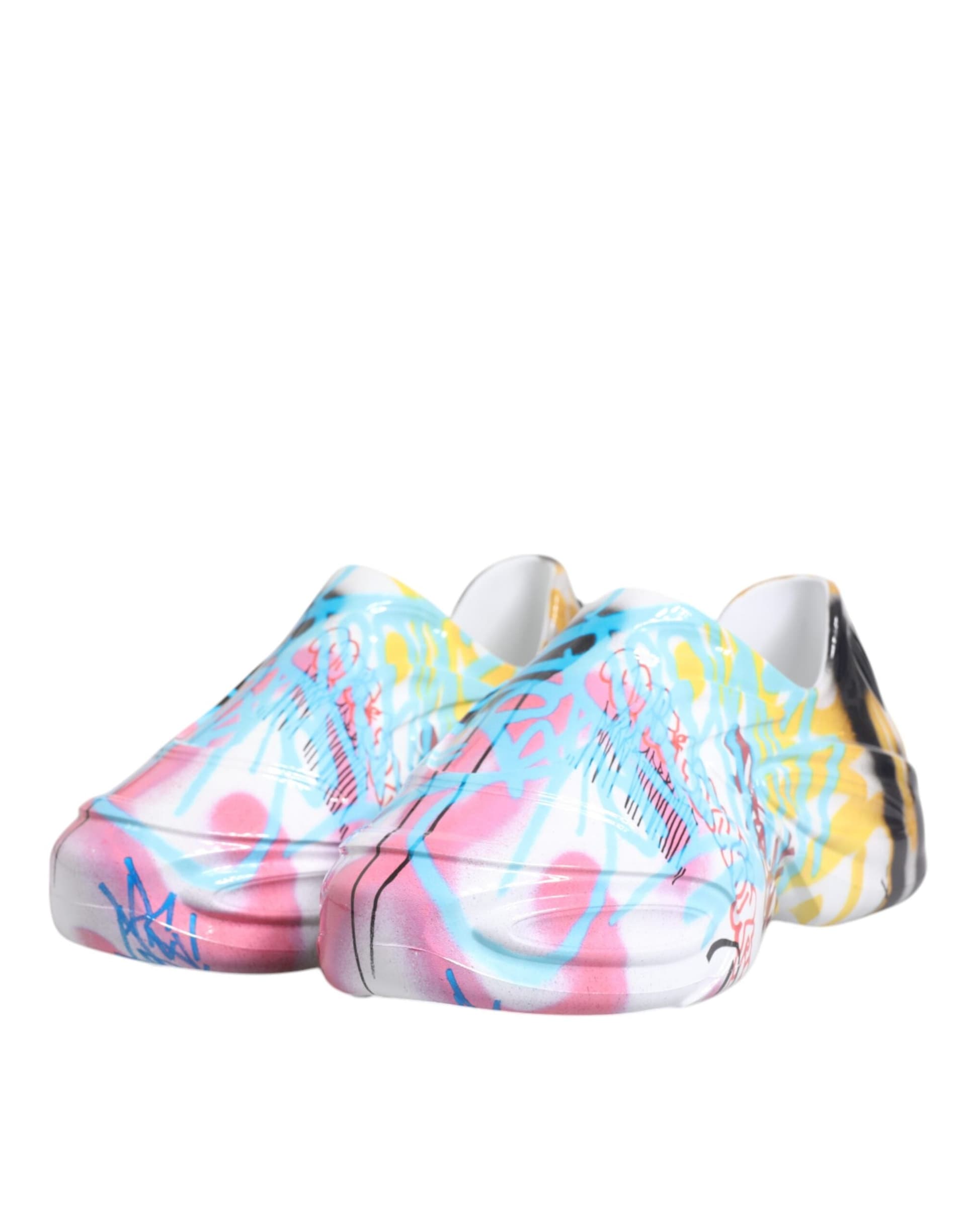 Dolce & Gabbana Multicolor Graffiti Daymaster Sneakers Shoes - 3