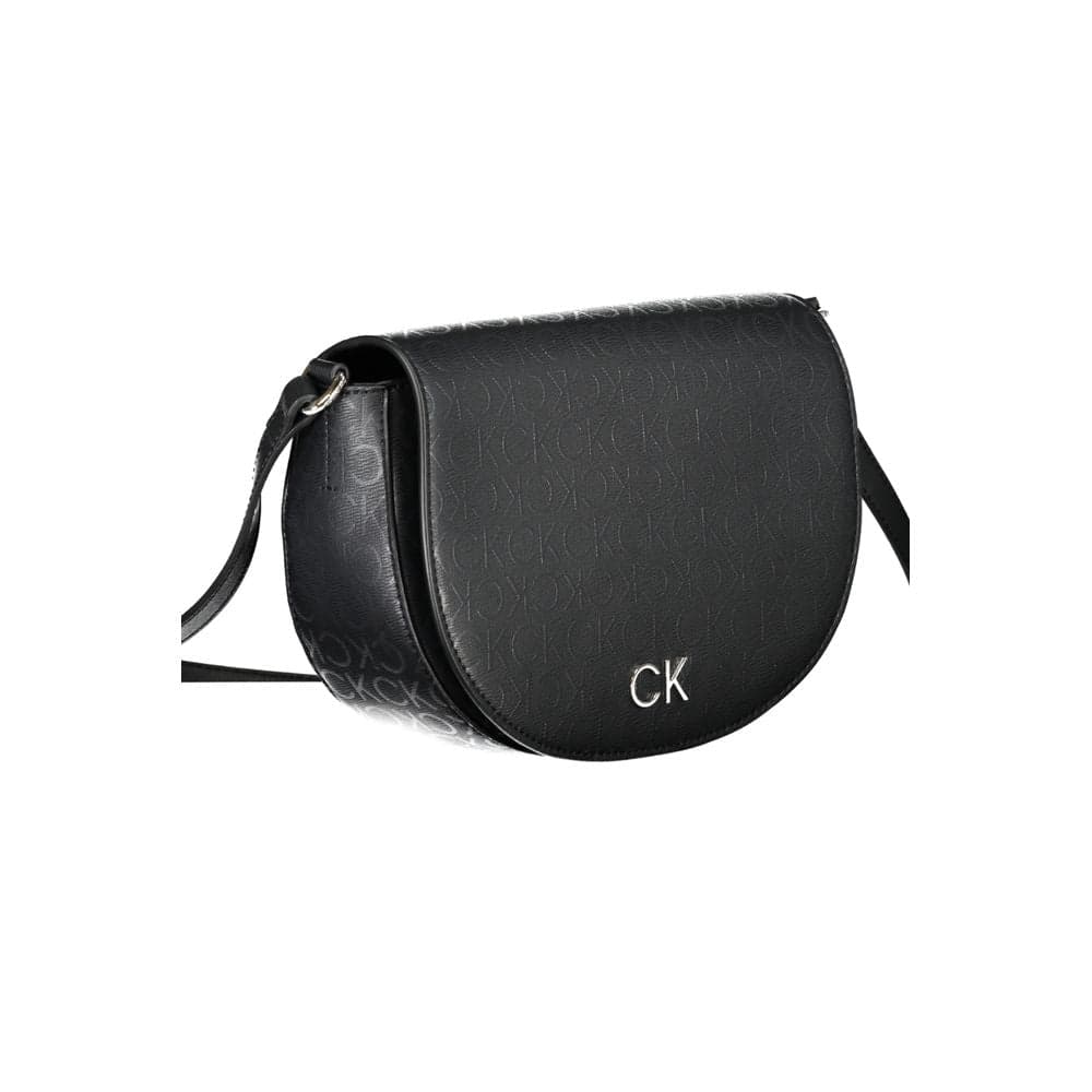 Calvin Klein Black Polyurethane Women Shoulder Bag - 3