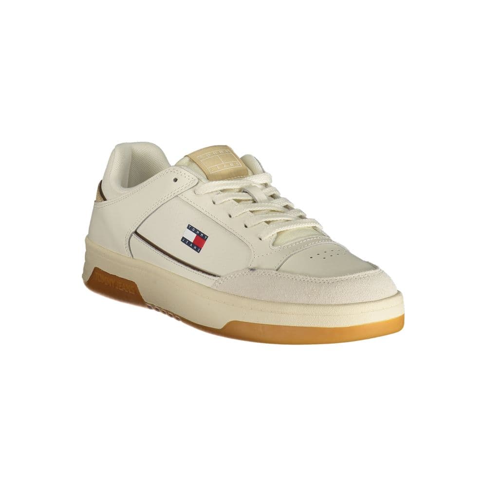 Tommy Hilfiger White Polyurethane Men's Sneaker - 2
