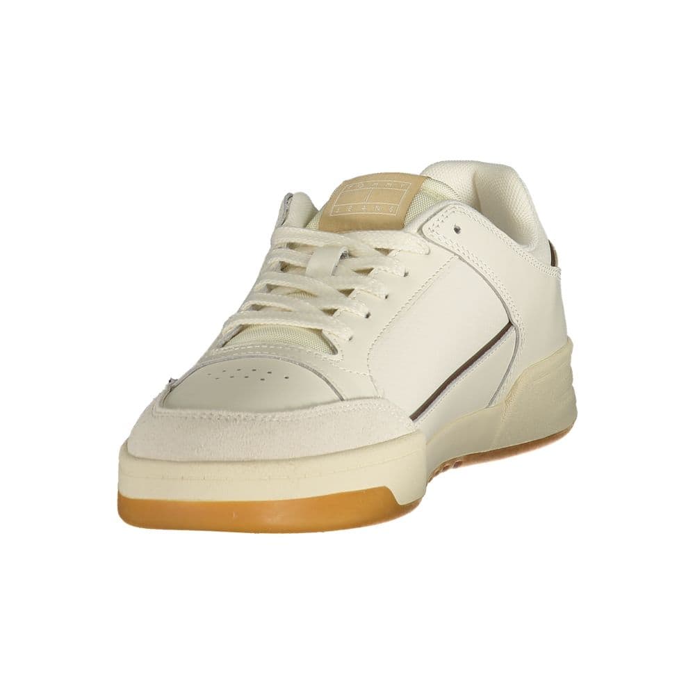 Tommy Hilfiger White Polyurethane Men's Sneaker - 3