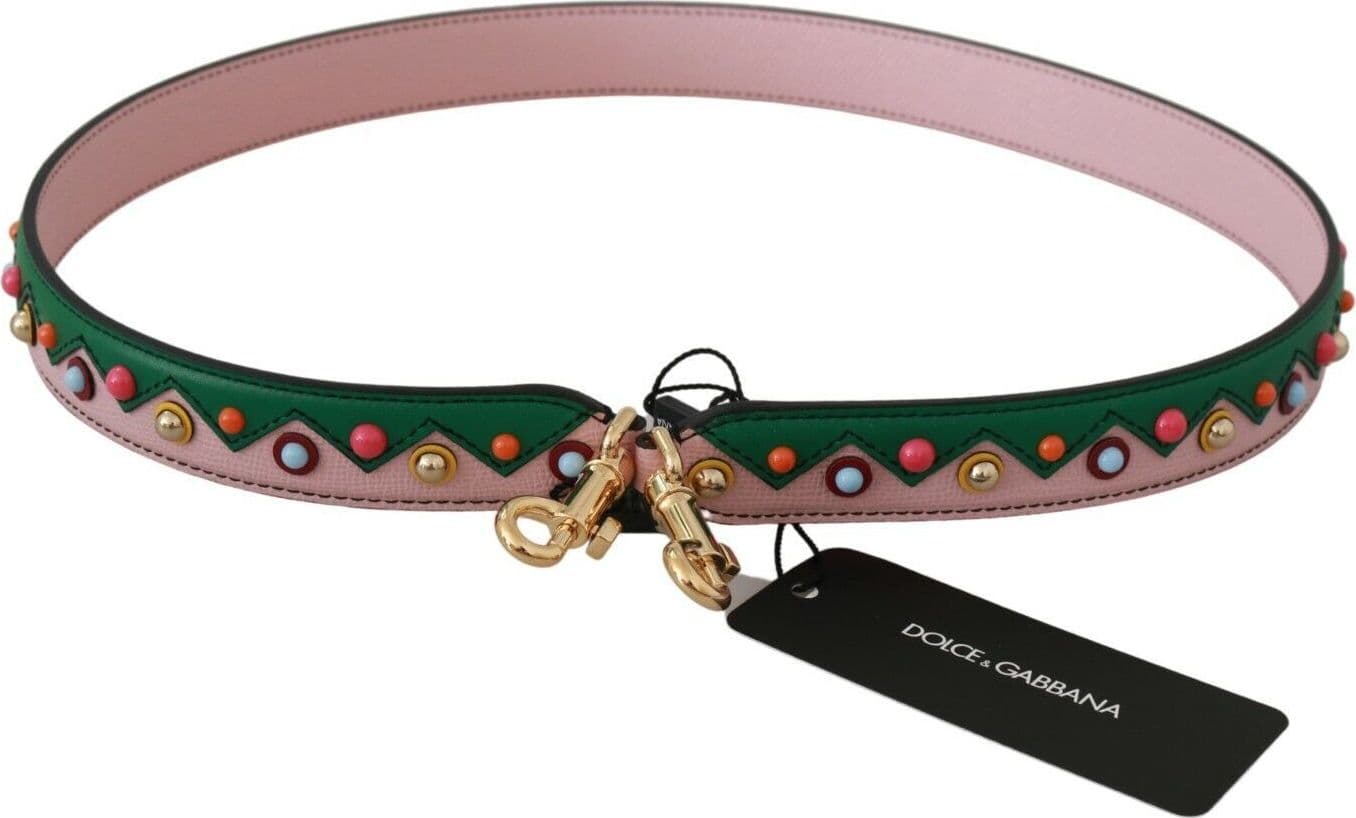 Dolce & Gabbana Shoulder Strap Leather Pink Handbag Accessory - 3