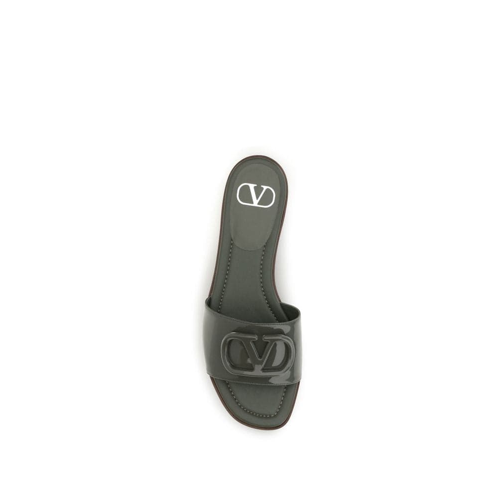 Valentino Garavani Bicolor Calf Leather Bos Taurus Flat Sandals - 4