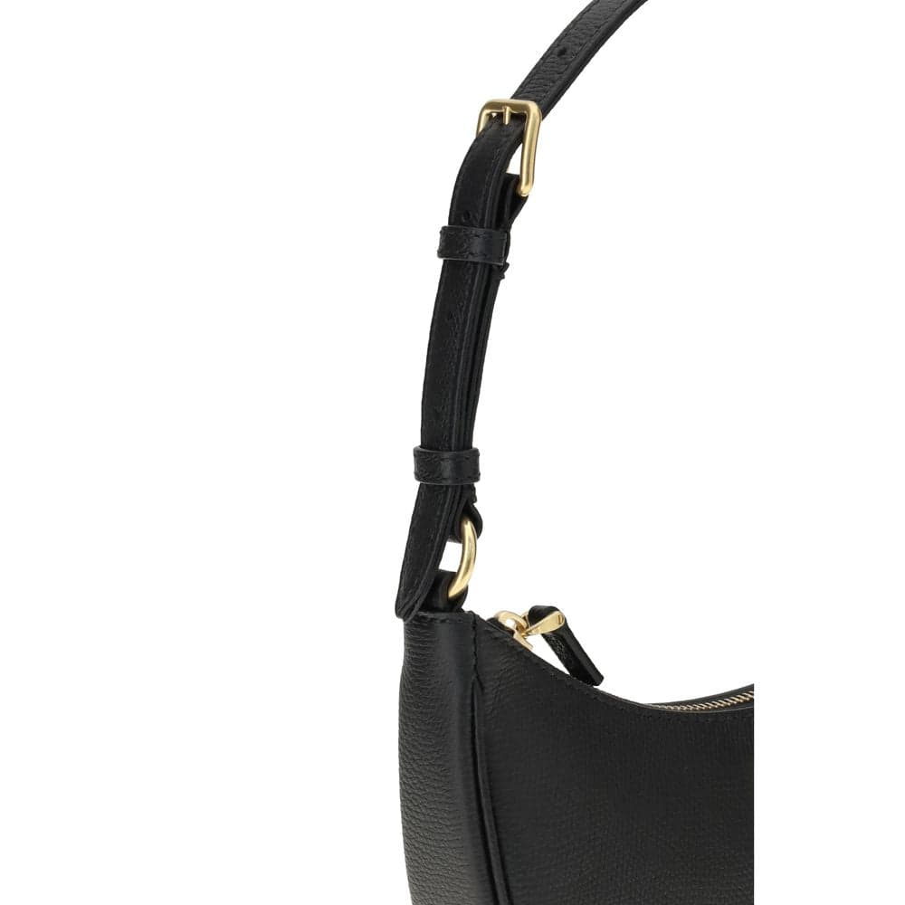 Valentino Garavani Black Calf Leather Bos Taurus Shoulder Bag - 4