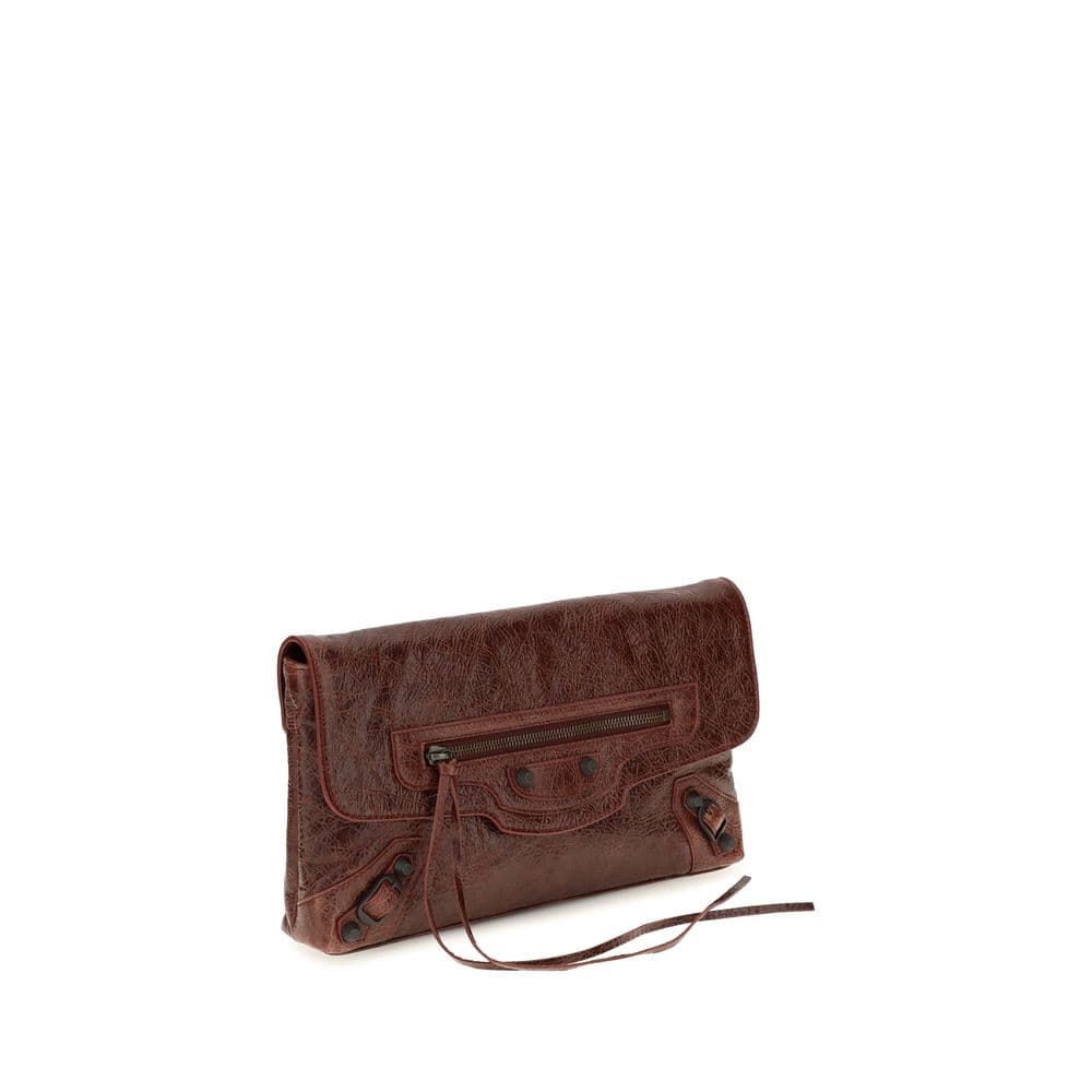 Balenciaga Bordeaux Lamb Ovis Aries Aries Clutch Bag - 2