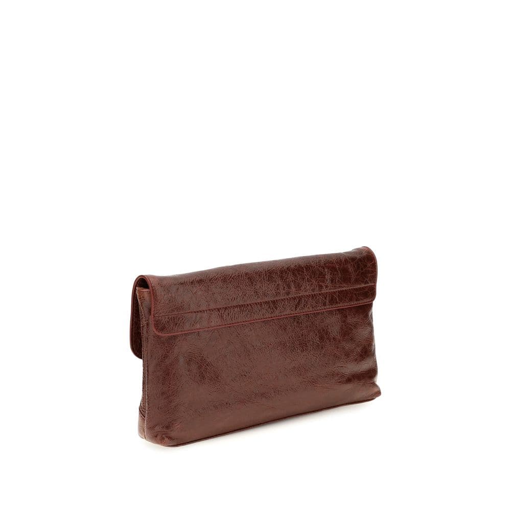 Balenciaga Bordeaux Lamb Ovis Aries Aries Clutch Bag - 3