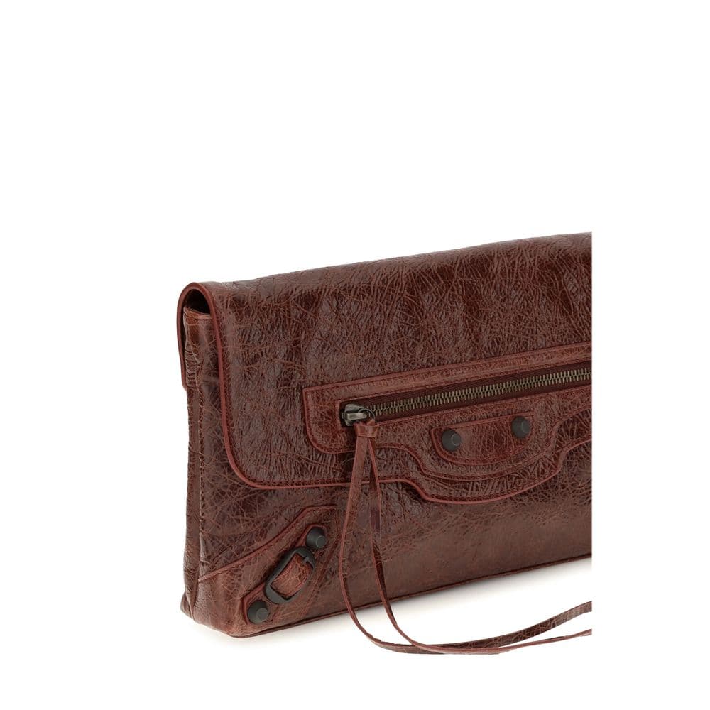 Balenciaga Bordeaux Lamb Ovis Aries Aries Clutch Bag - 4