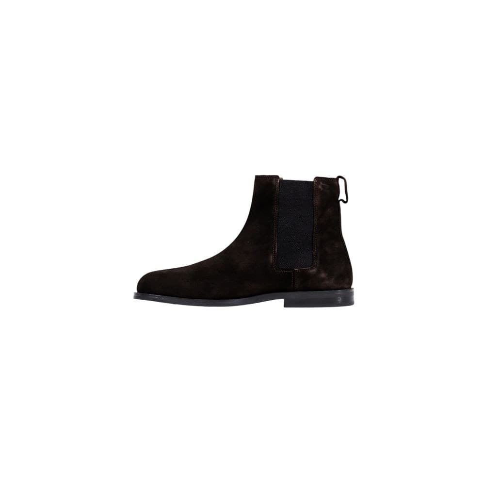 Calvin Klein Brown Suede Leather Chelsea Boots - 3