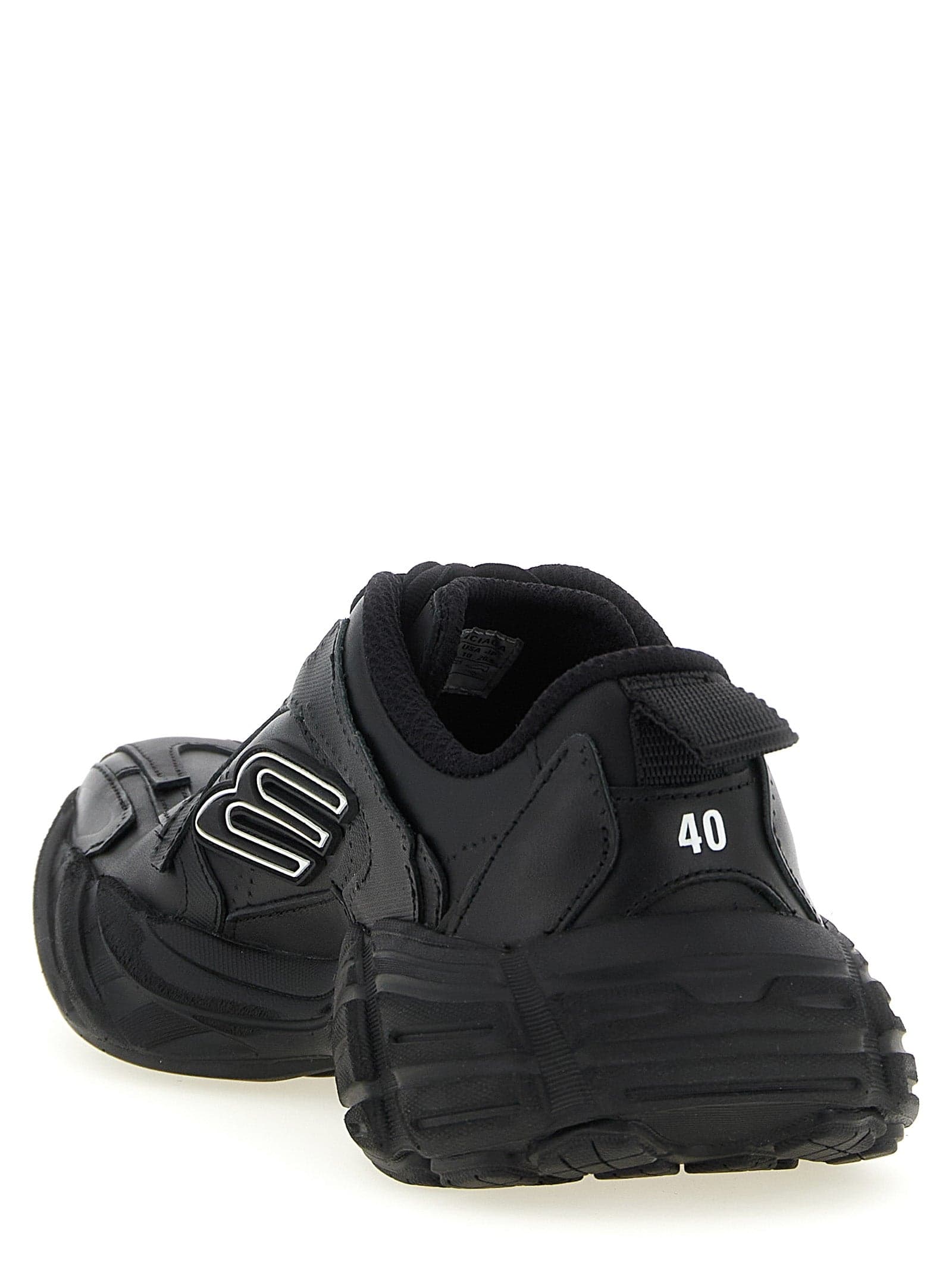 Balenciaga Black Calfskin Athletic Sneakers - 3