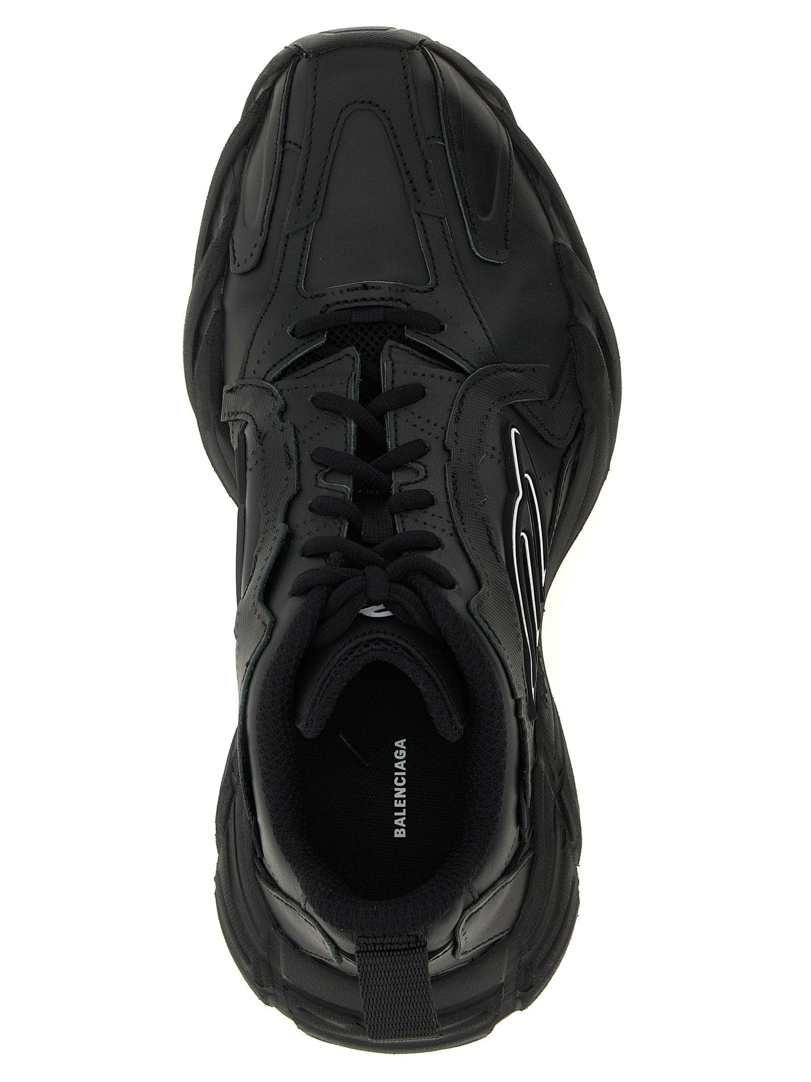 Balenciaga Black Calfskin Athletic Sneakers - 4
