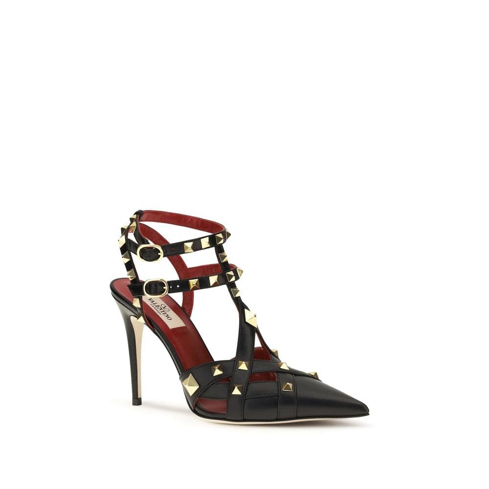 Valentino Garavani Black Goatskin High Heel Pumps - 2