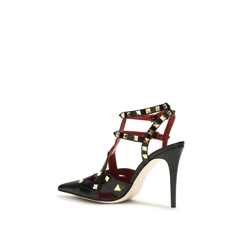 Valentino Garavani Black Goatskin High Heel Pumps - 3