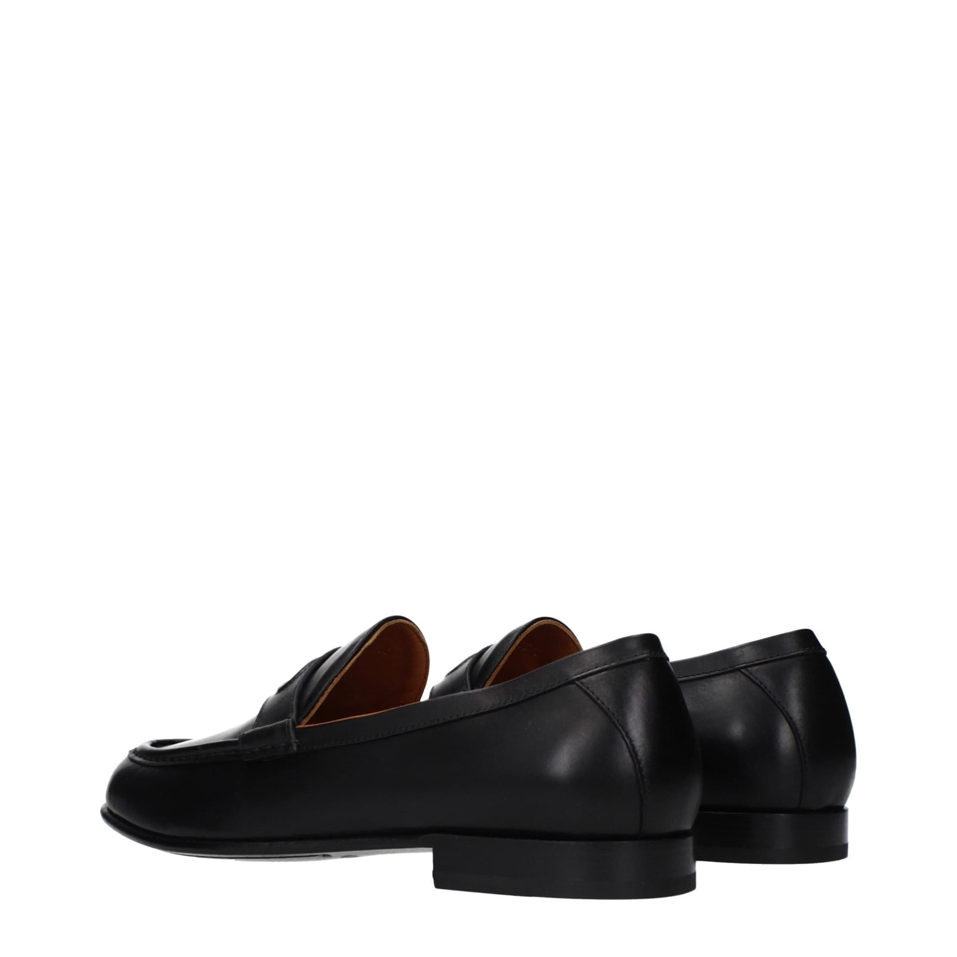 Valentino Garavani Black Leather Slip-On Loafers - 4