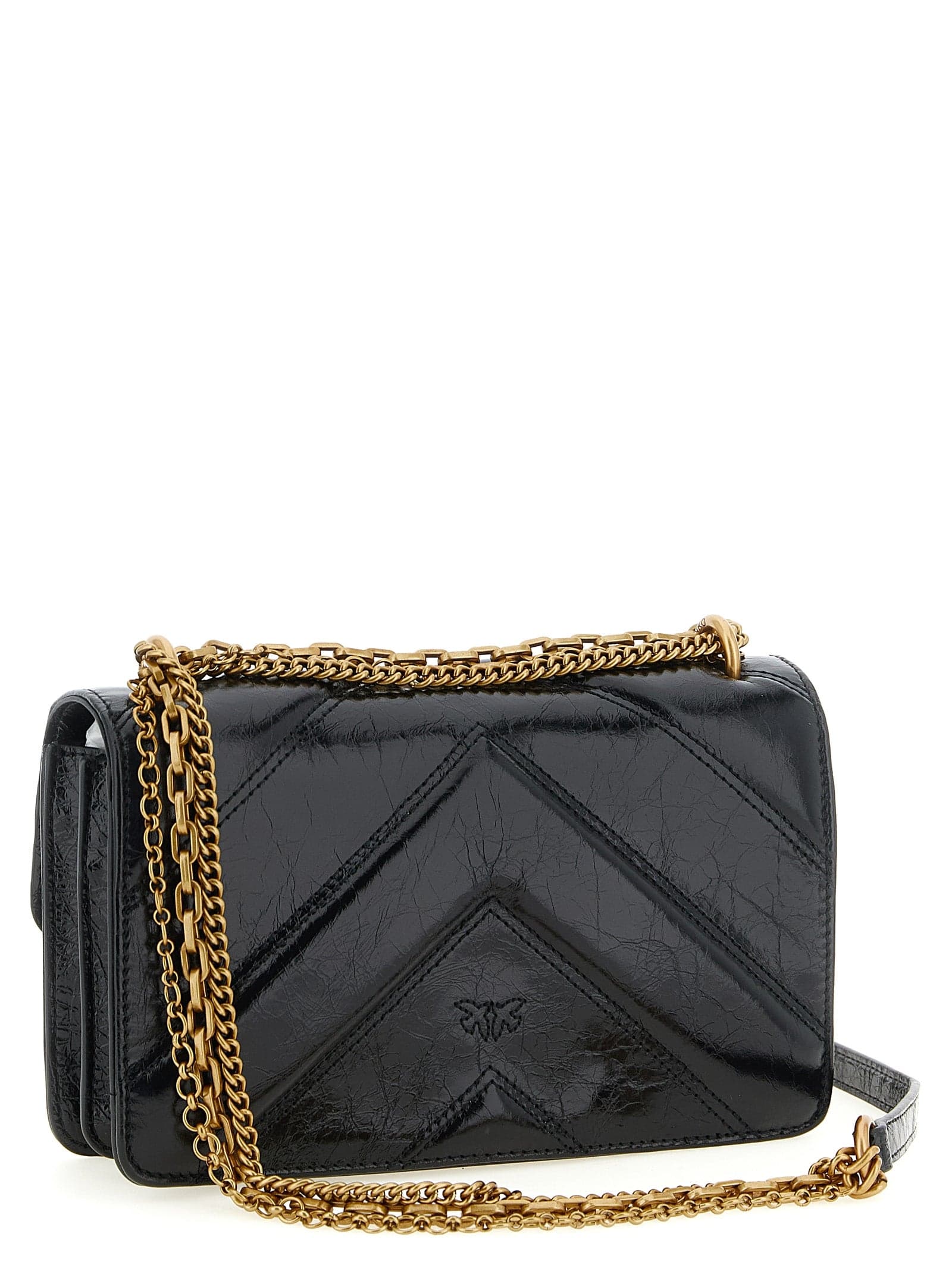 PINKO Black Calfskin Crossbody Bag - 2