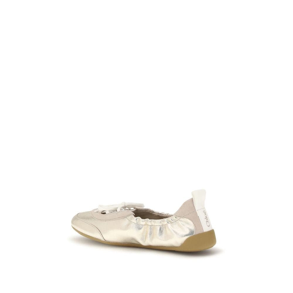 Chloé Silver Calf Leather Bos Taurus Sneakers - 3